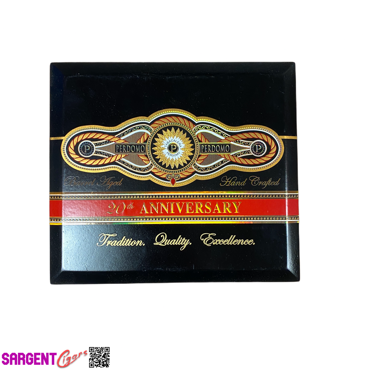 Perdomo 20th Anniversary Maduro Epicure Empty Wooden Cigar Box 8x7x3