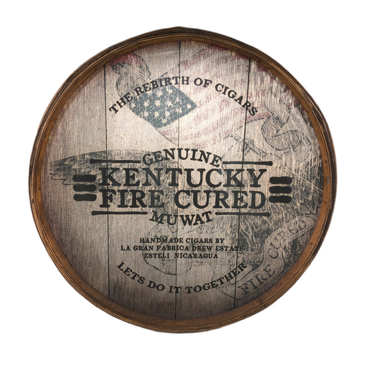 Drew Estate Kentucky Fire Cured Muwat Wooden Display Sign 24x24x2