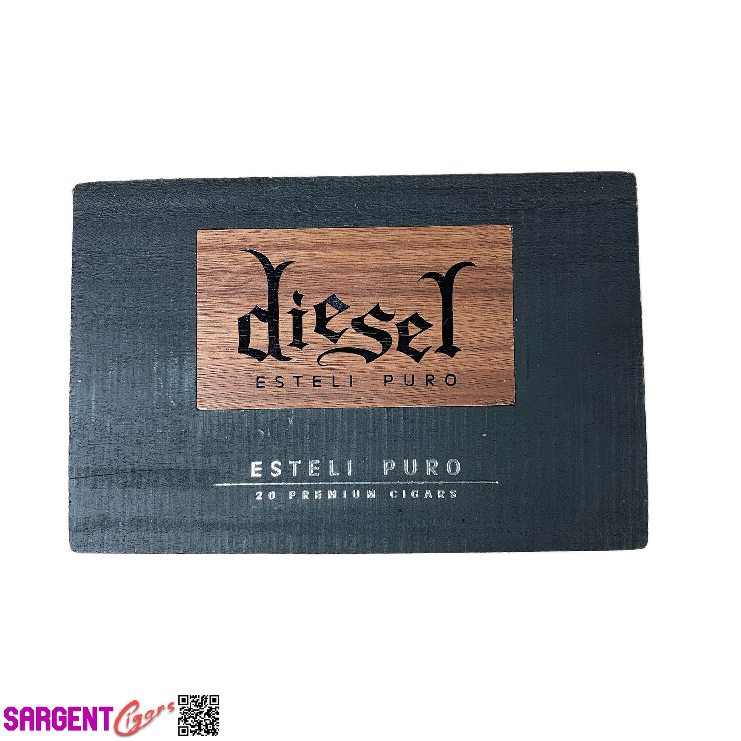 Diesel Esteli Puro Robusto Empty Wooden Cigar Box 9.5x6.5x2.5
