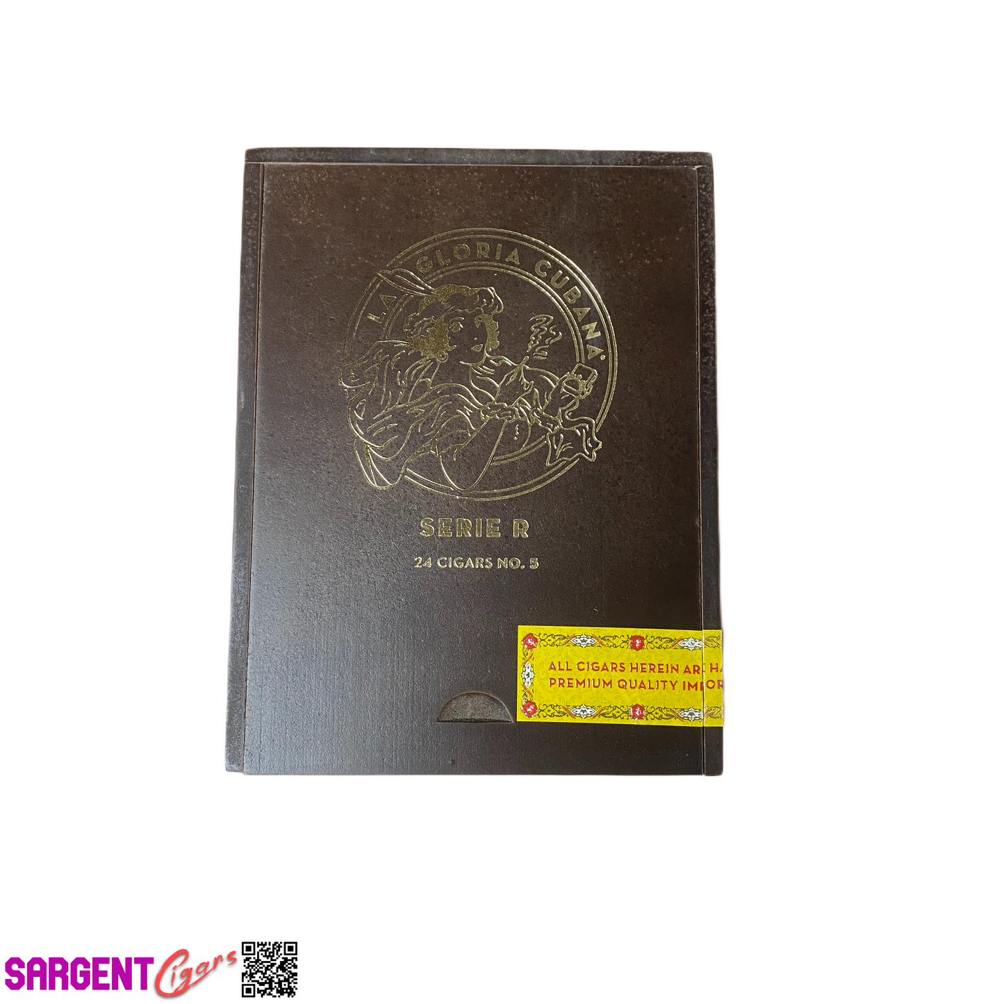 La Gloria Serie R No5 Empty Wooden Cigar Box 4.75x6x4.75