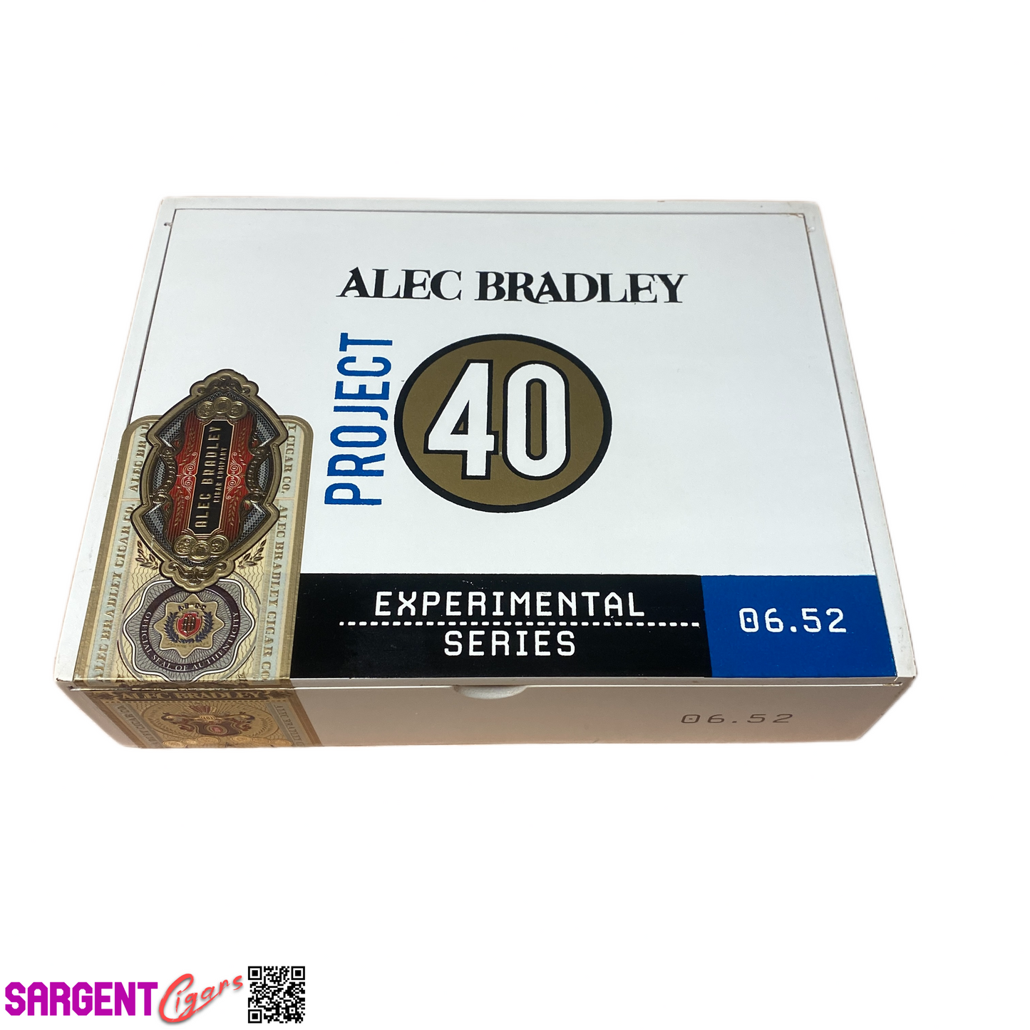 Alec Bradley Project 40 Toro Empty Wooden Cigar Box 8.5x6.75x2