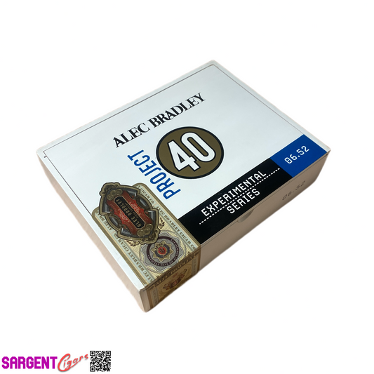 Alec Bradley Project 40 Toro Empty Wooden Cigar Box 8.5x6.75x2