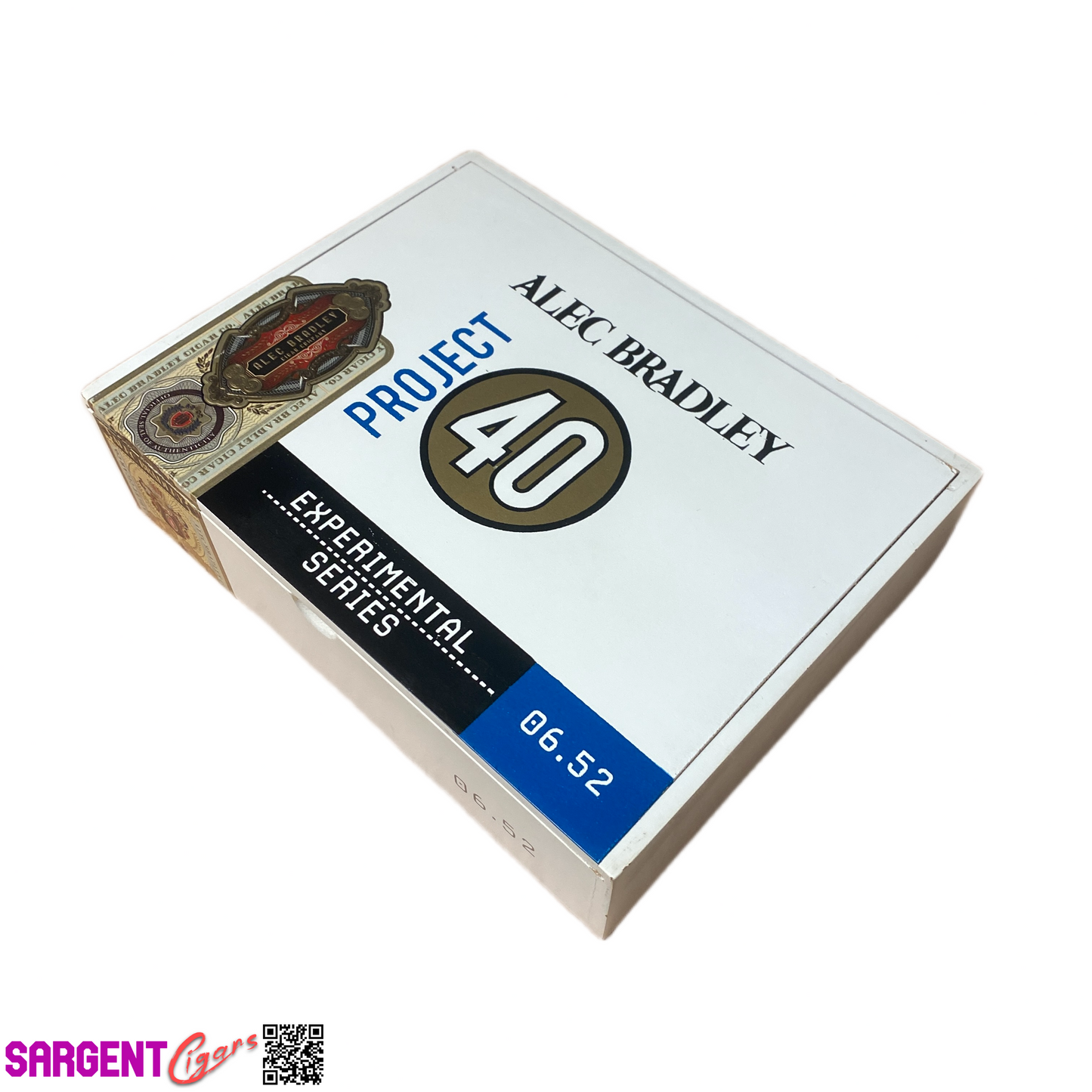 Alec Bradley Project 40 Toro Empty Wooden Cigar Box 8.5x6.75x2
