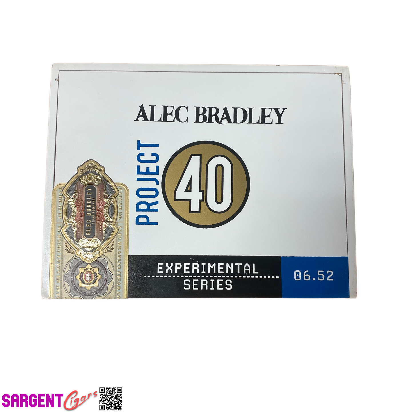 Alec Bradley Project 40 Toro Empty Wooden Cigar Box 8.5x6.75x2