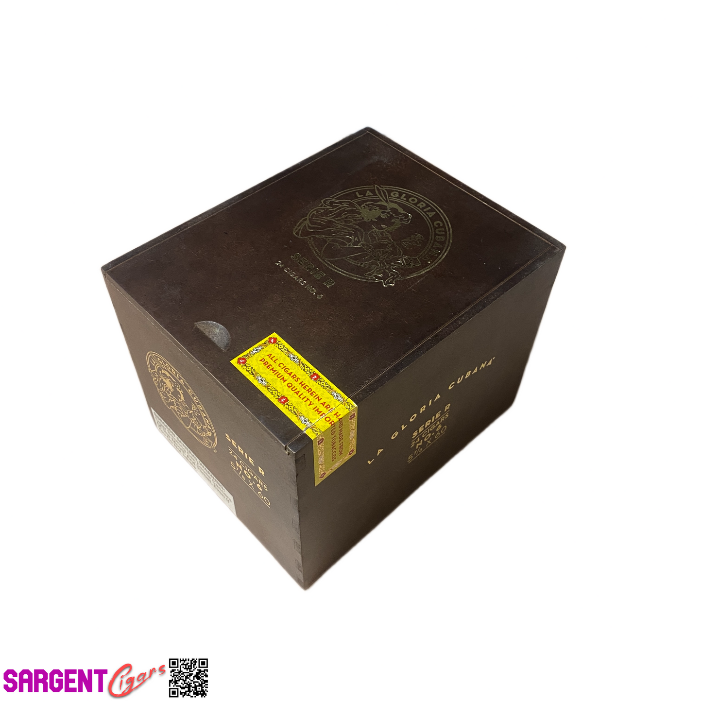 La Gloria Serie R No6 Empty Wooden Cigar Box 5x6.5x5