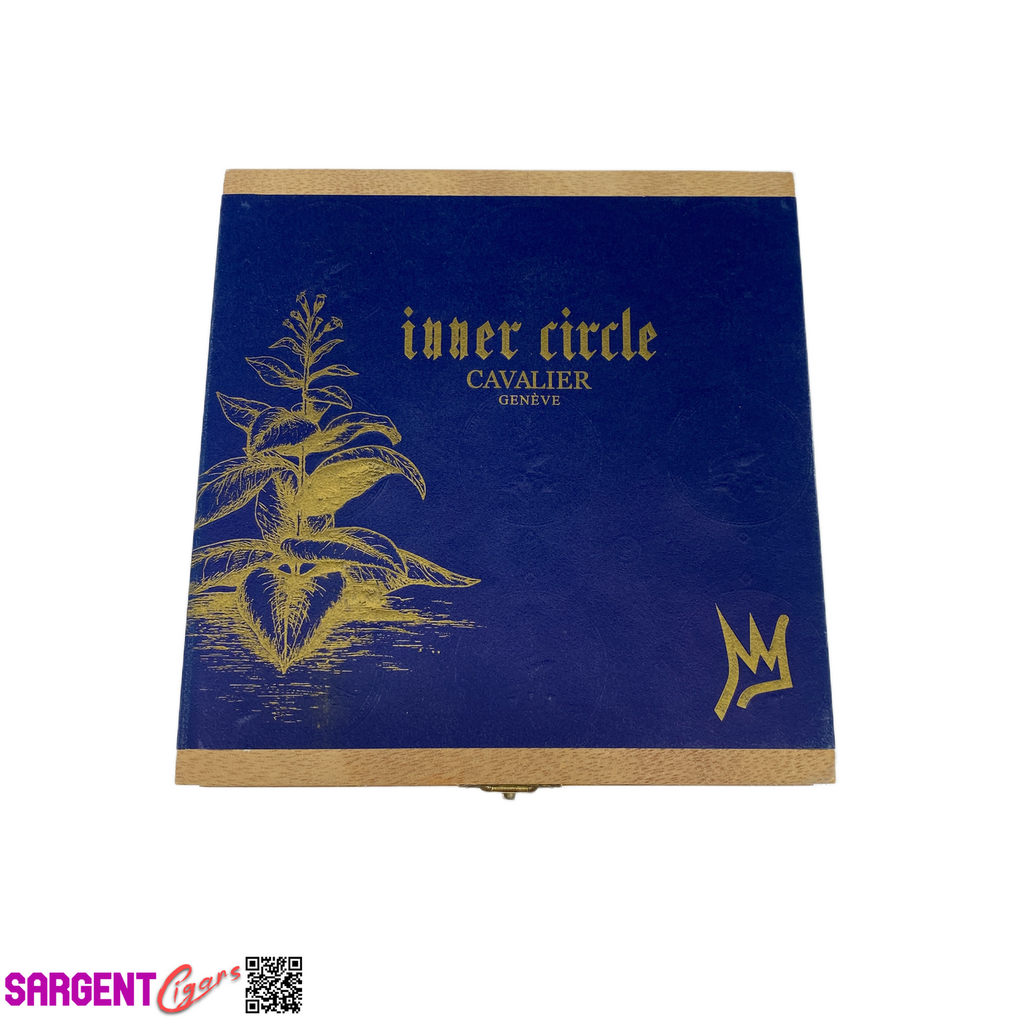 Cavalier Inner Circle Robusto Grande Empty Wooden Cigar Box 6x6x4