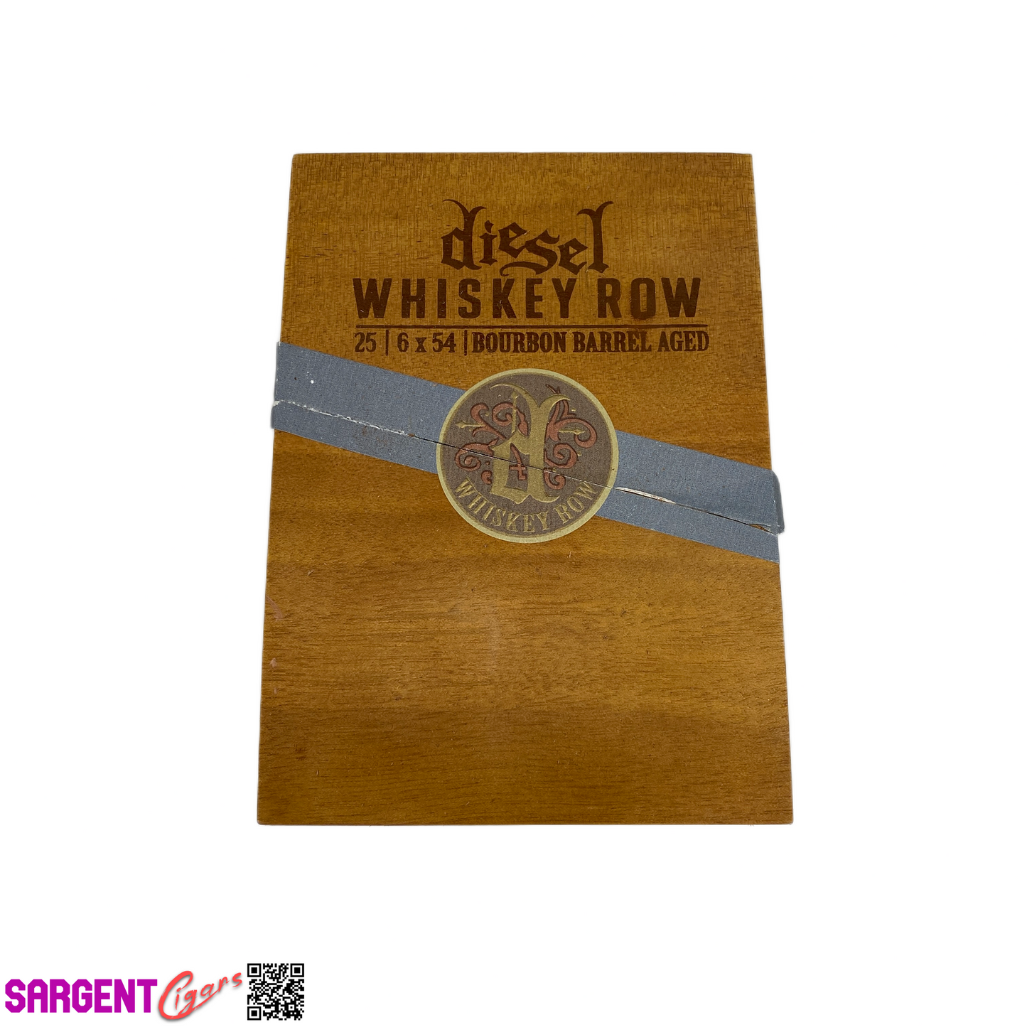 Diesel Whiskey Row Toro Empty Wooden Cigar Box 4.75x6.75x4.75