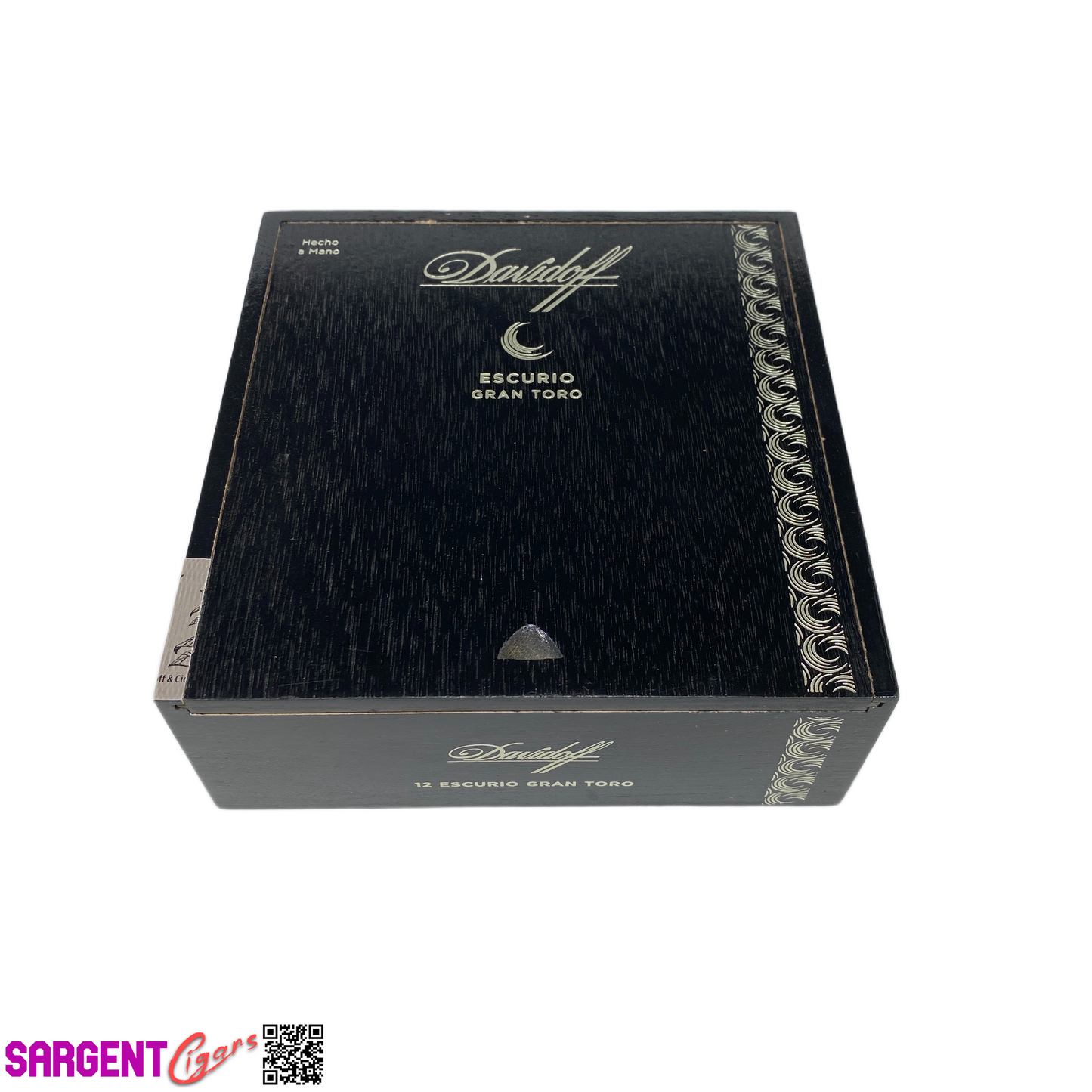 Davidoff Escurio Gran Toro Empty Wooden Cigar Box 6x6.25x2.25