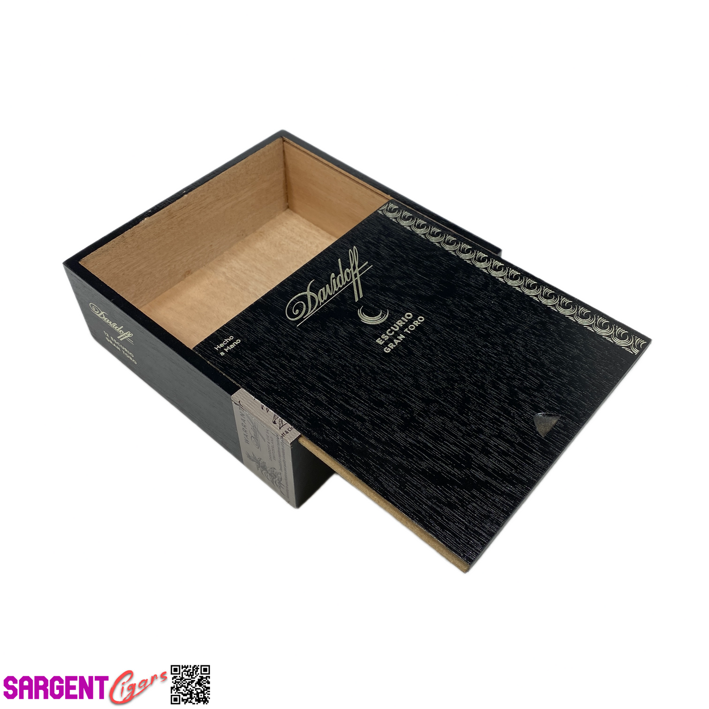 Davidoff Escurio Gran Toro Empty Wooden Cigar Box 6x6.25x2.25
