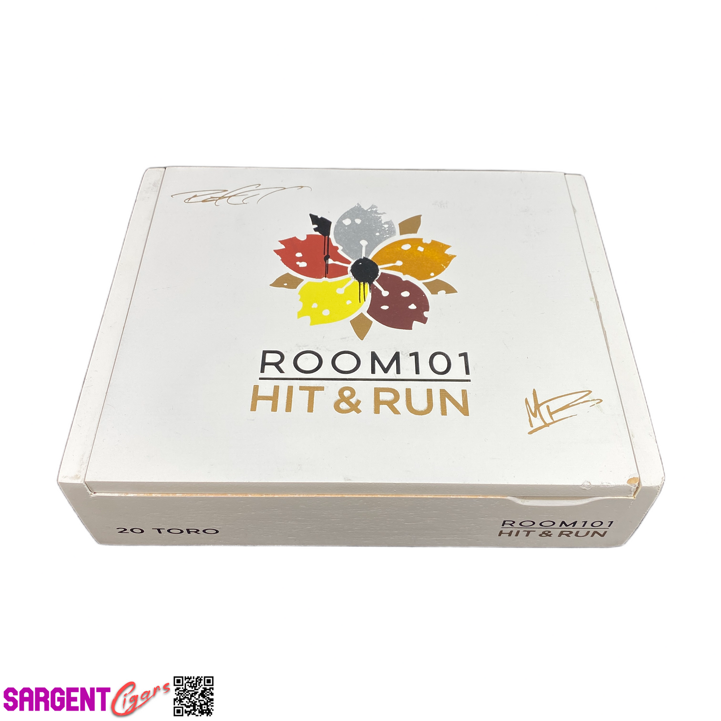 Room 101 Hit and Run Toro Empty Wooden Cigar Box 8.5x7x2