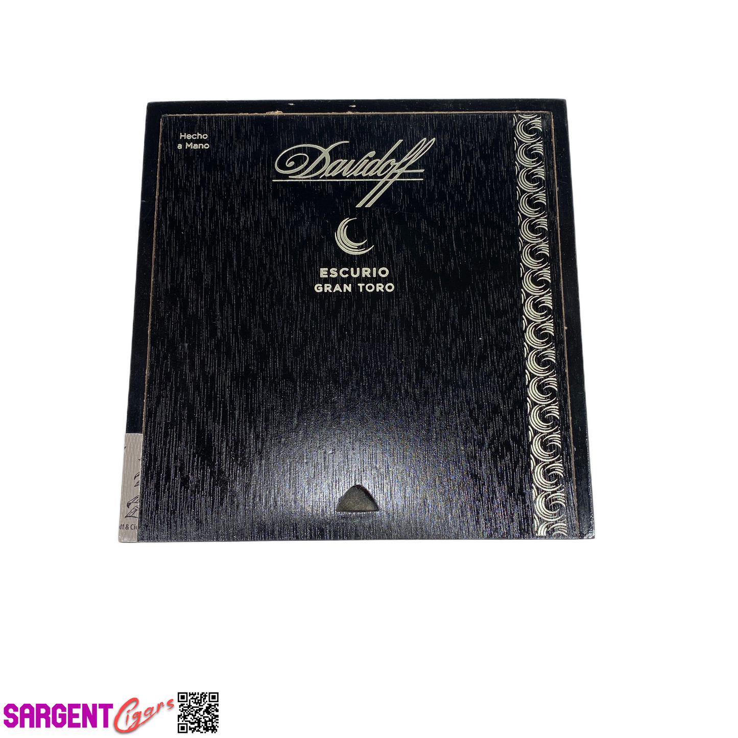 Davidoff Escurio Gran Toro Empty Wooden Cigar Box 6x6.25x2.25
