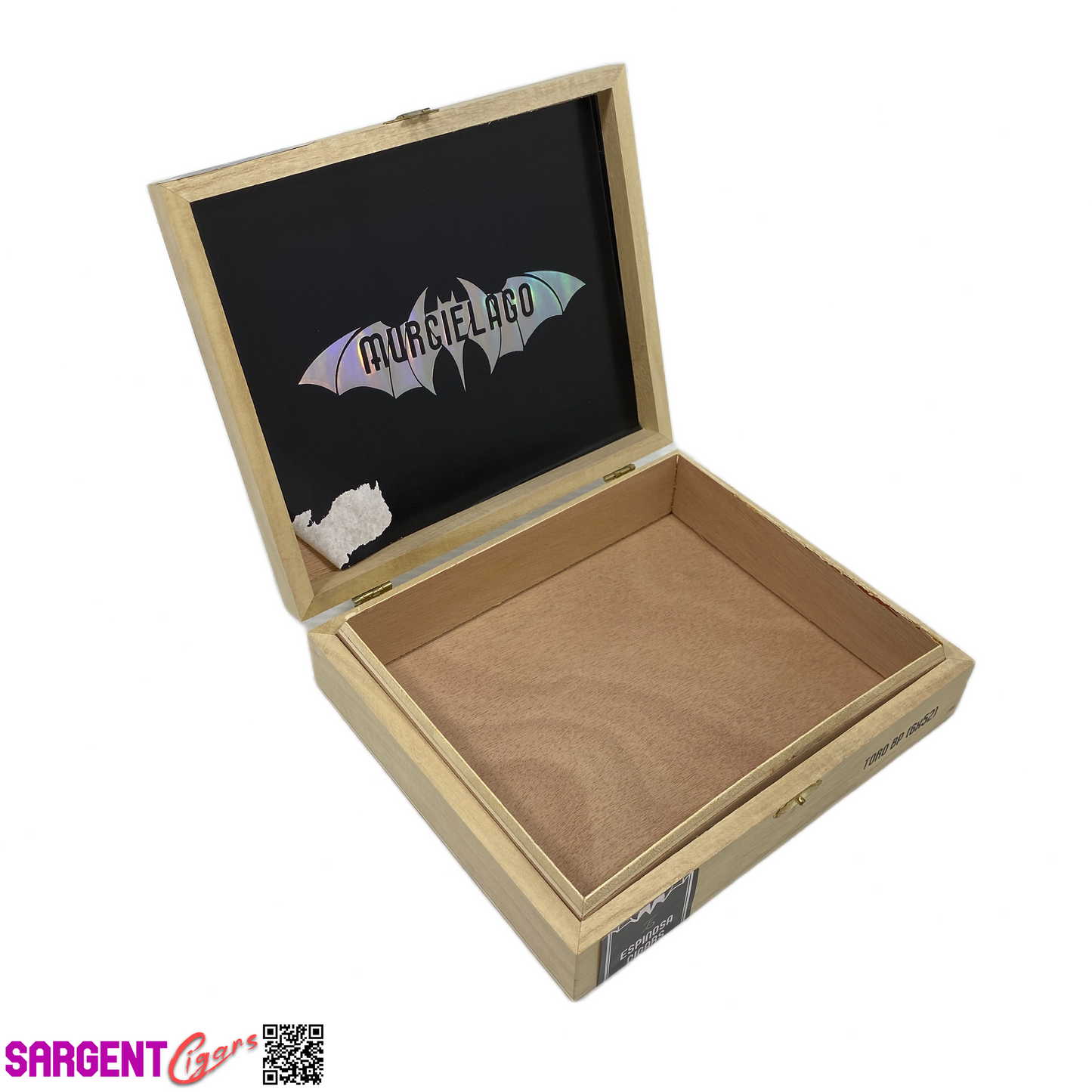 Espinosa Murcielago Toro Empty Wooden Cigar Box 8.5x7x2 (1)