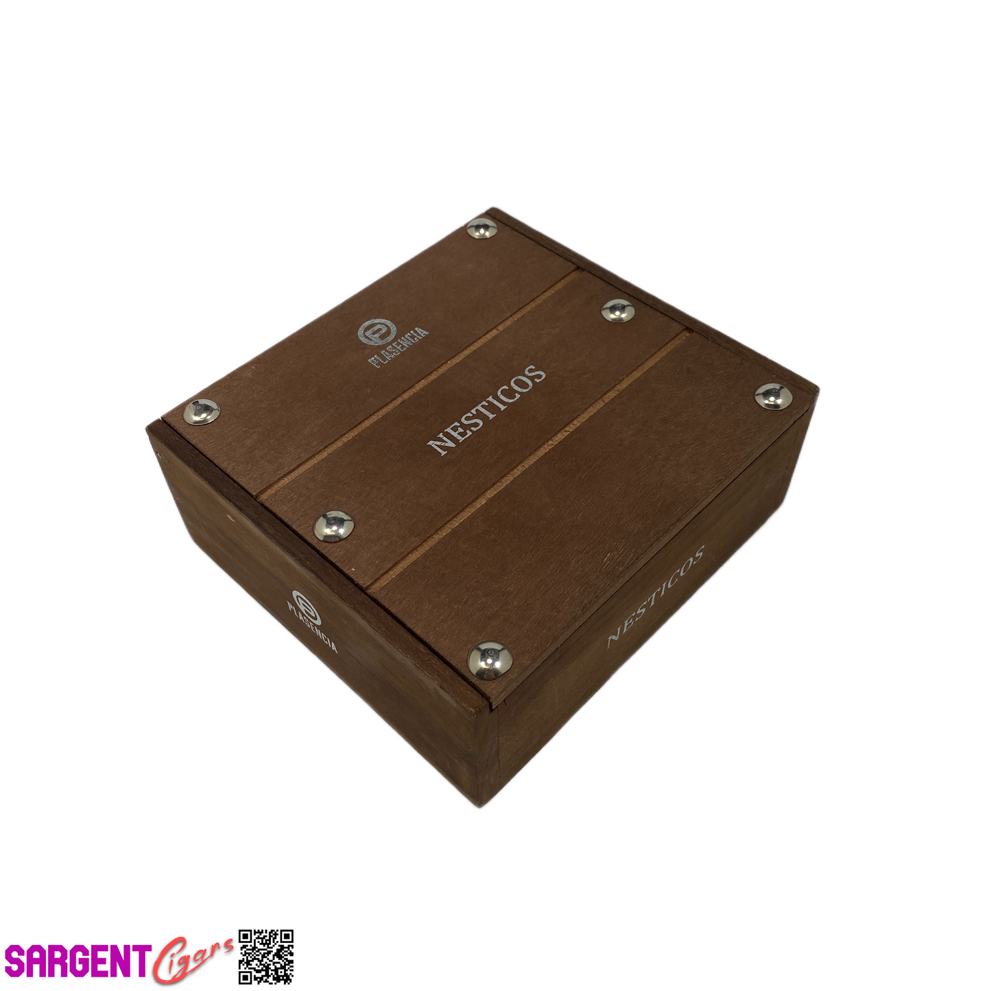 Plasencia Nesticos Empty Wooden Cigar Box 5.75x5.25x2.25