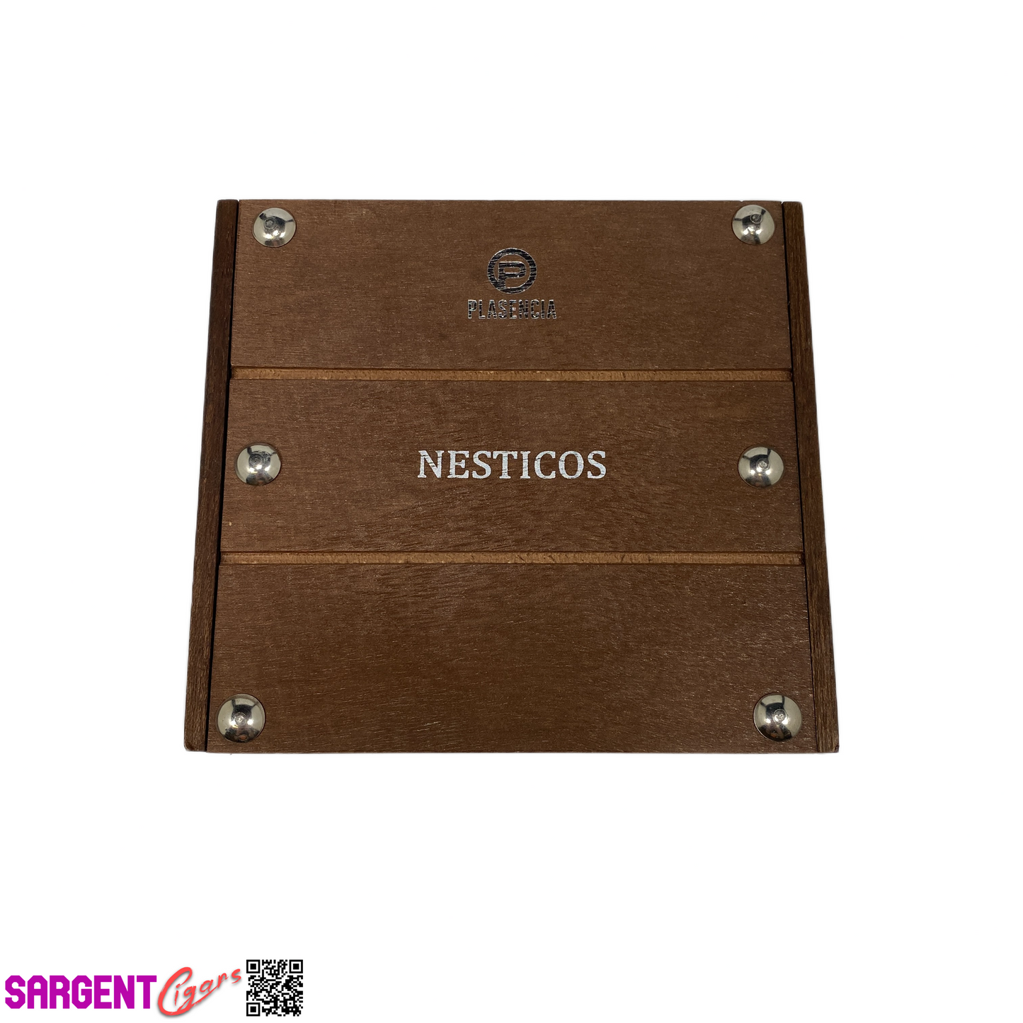 Plasencia Nesticos Empty Wooden Cigar Box 5.75x5.25x2.25