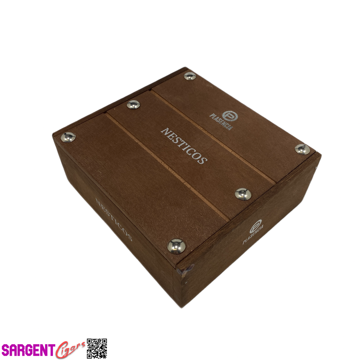 Plasencia Nesticos Empty Wooden Cigar Box 5.75x5.25x2.25