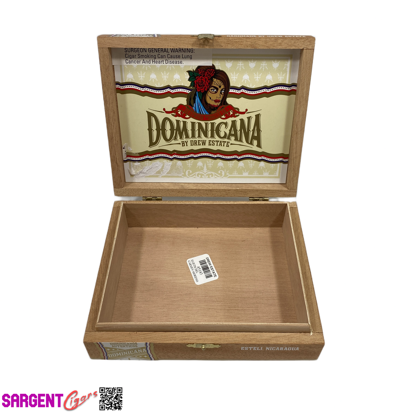 Deadwood Dominicana Pequenas Empty Wooden Cigar Box 7x5.75x1.75 (1)