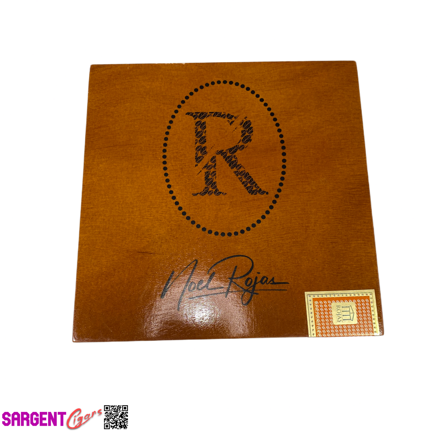 Rojas Quiet Morning Corona Empty Wooden Cigar Box 6.75x7x3.25