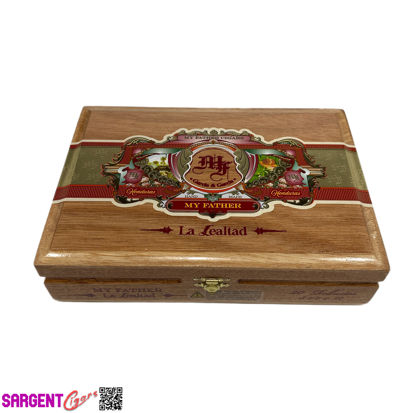 My Father Cigars La Lealtad Robusto Empty Wooden Cigar Box 9.5x6.75x2.25