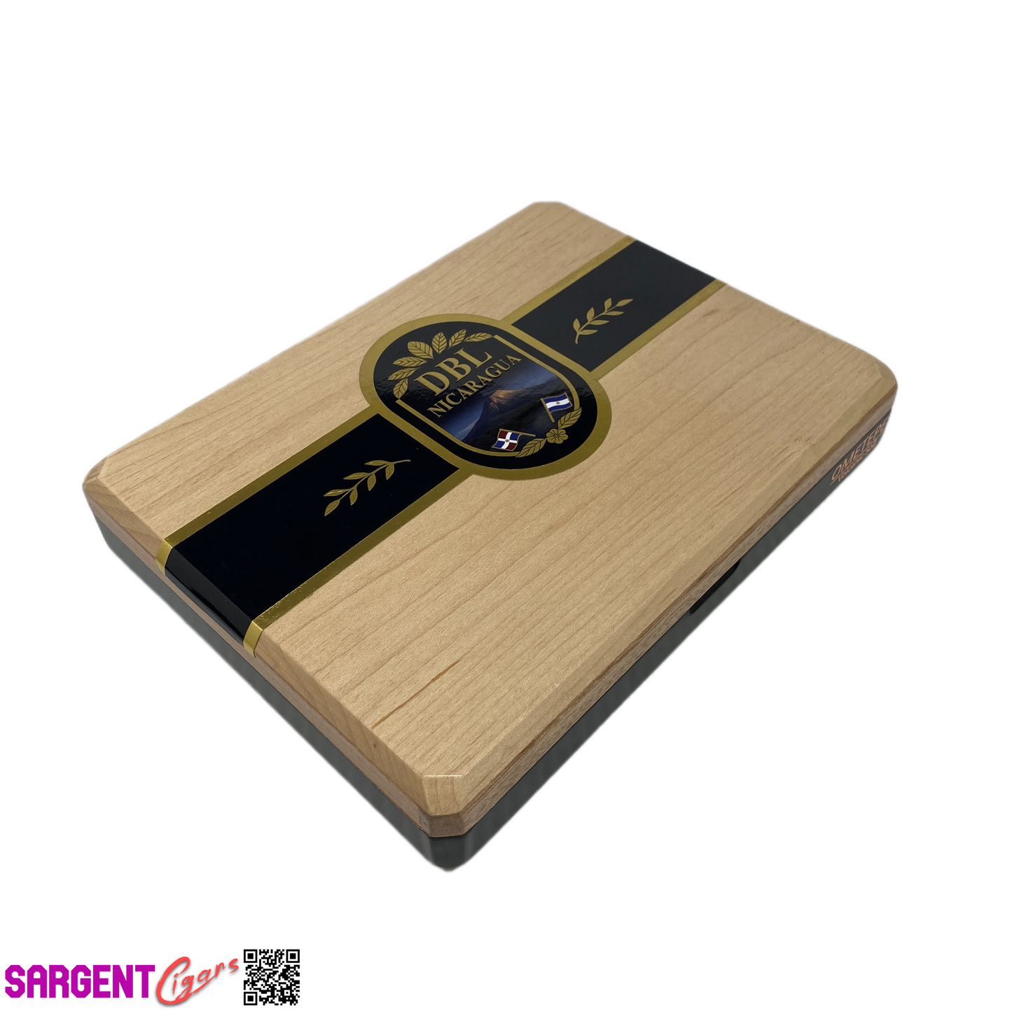 DBL Nicaragua Ometepe Volcanic Soil Empty Wooden Cigar Box 9.75x7.5x2