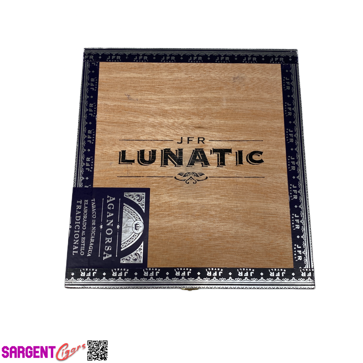 JFR Lunatic La Loma Empty Wooden Cigar Box 7x7.75x4