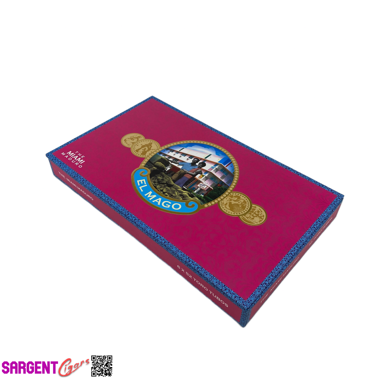 El Mago Miami Maduro Empty Cigar Box 11.5x7x1.25