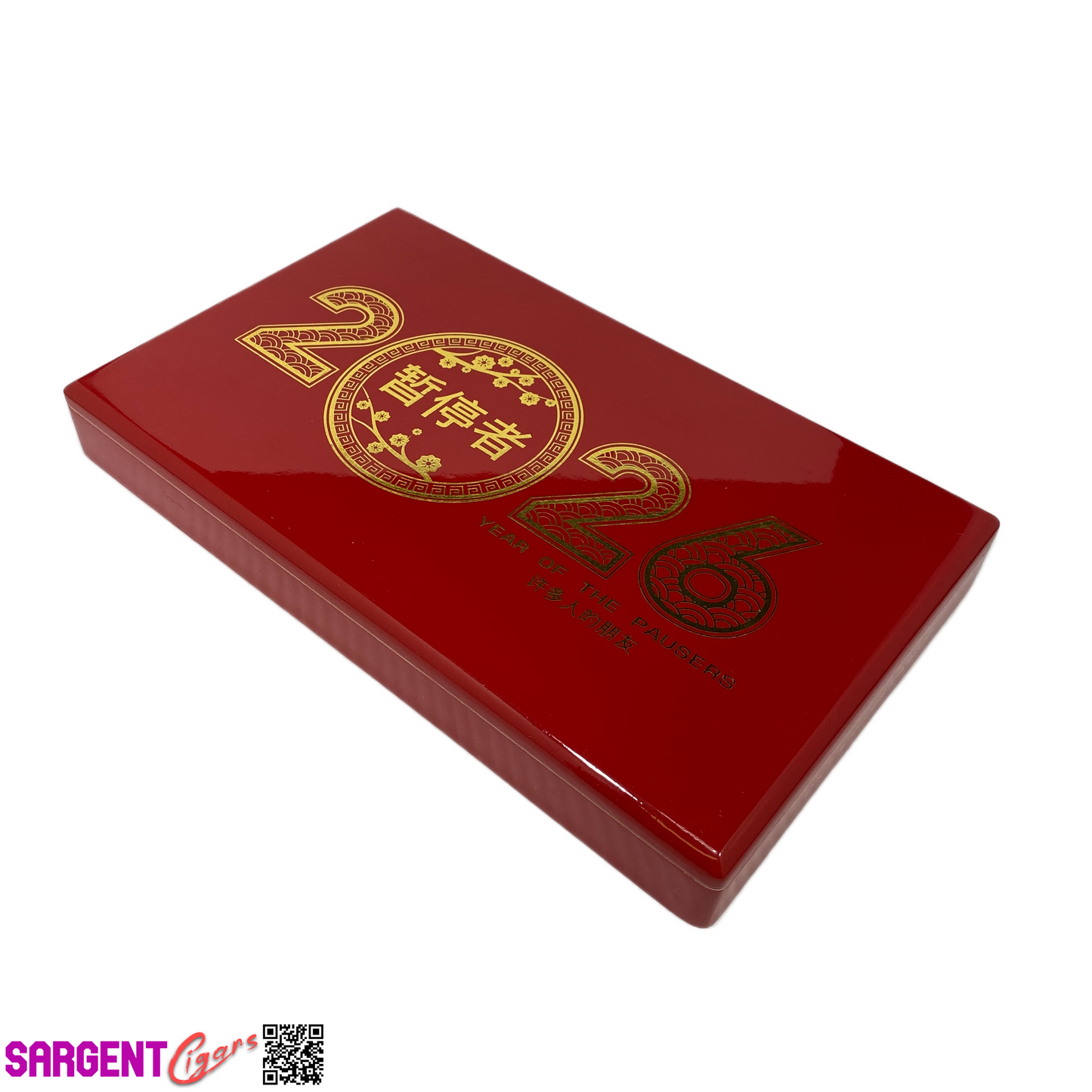 Dunbarton Year of the Pausers 2026 Empty Wooden Cigar Box 12x7.25x1.5