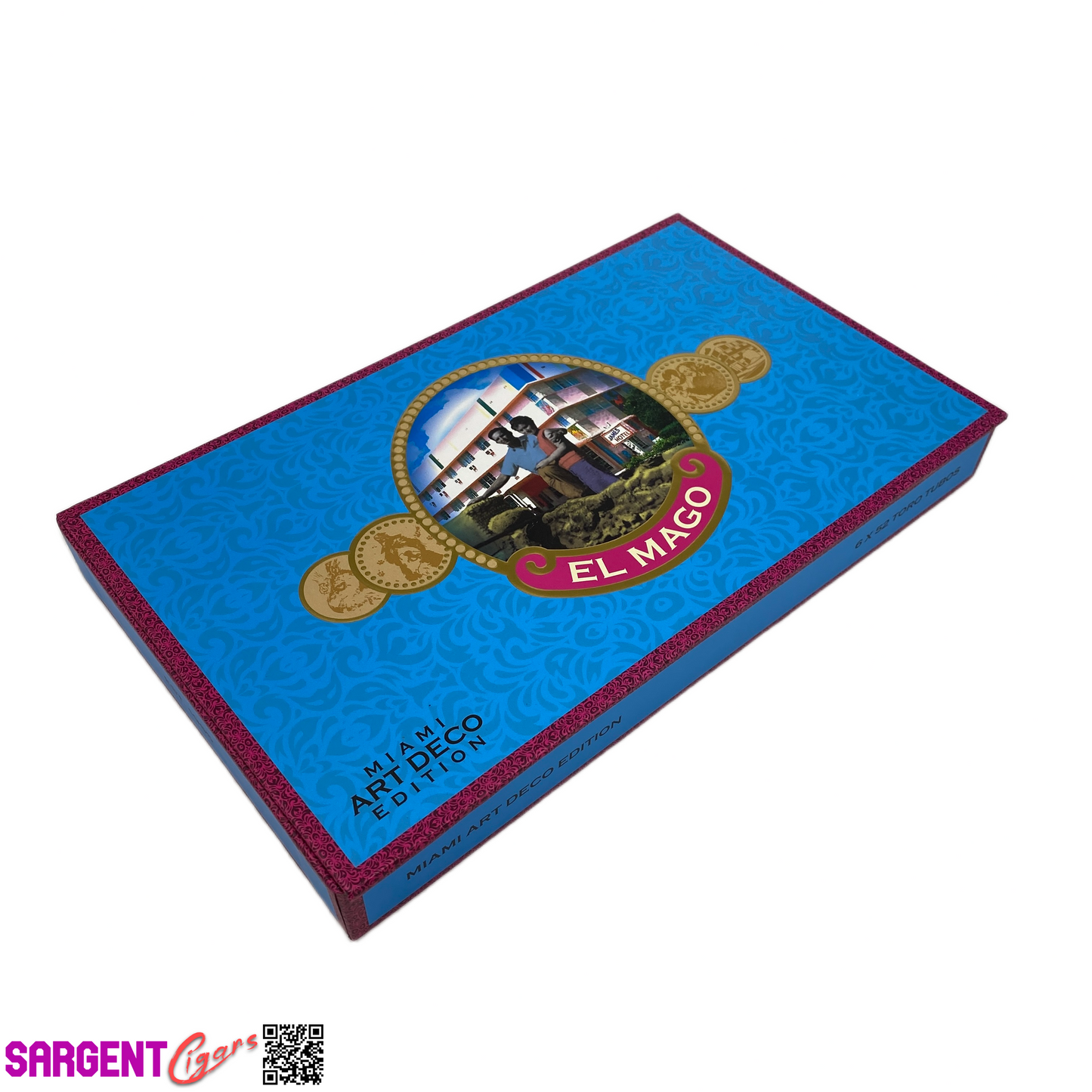El Mago Miami Art Edition Empty Cigar Box 11.5x7x1.25