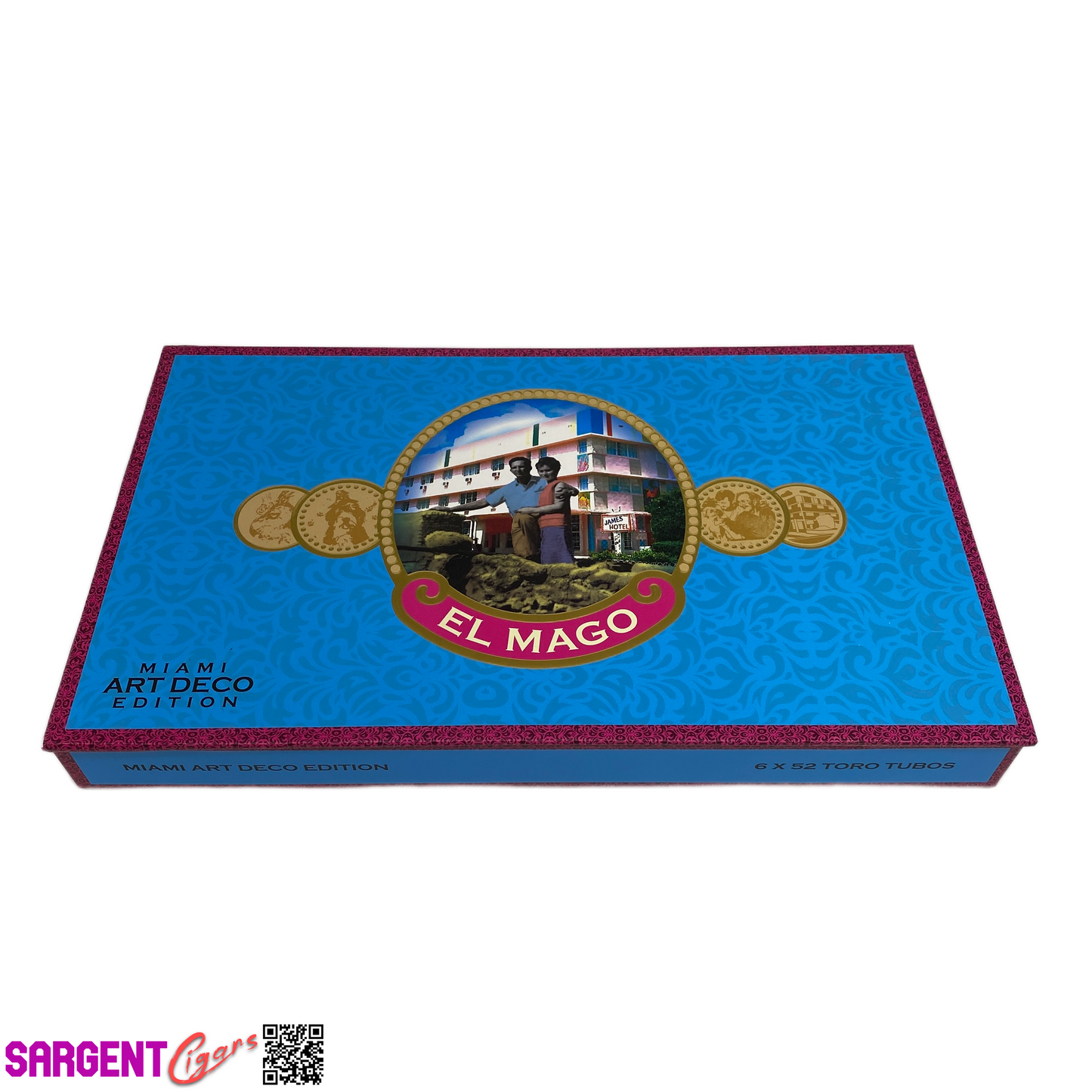 El Mago Miami Art Edition Empty Cigar Box 11.5x7x1.25