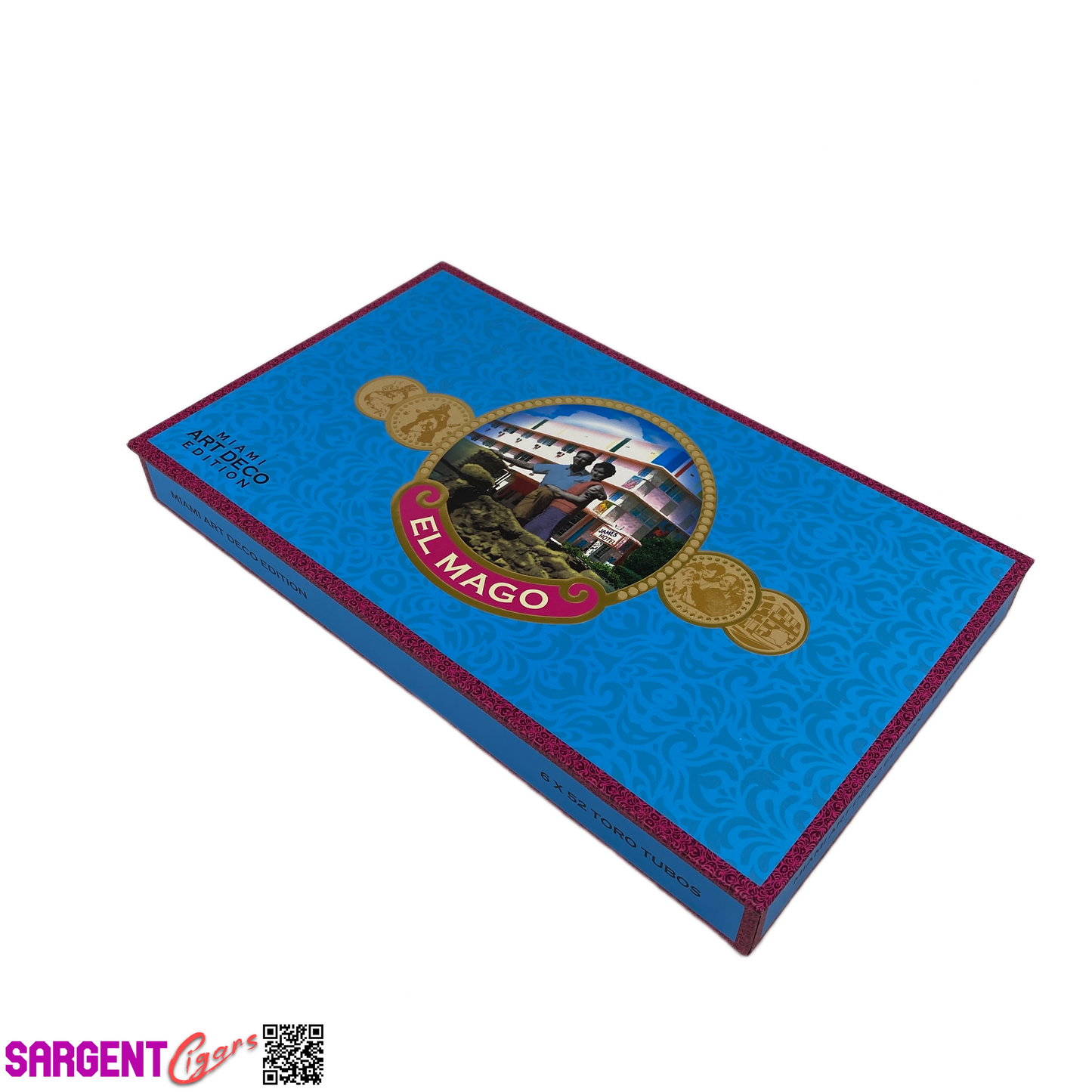 El Mago Miami Art Edition Empty Cigar Box 11.5x7x1.25