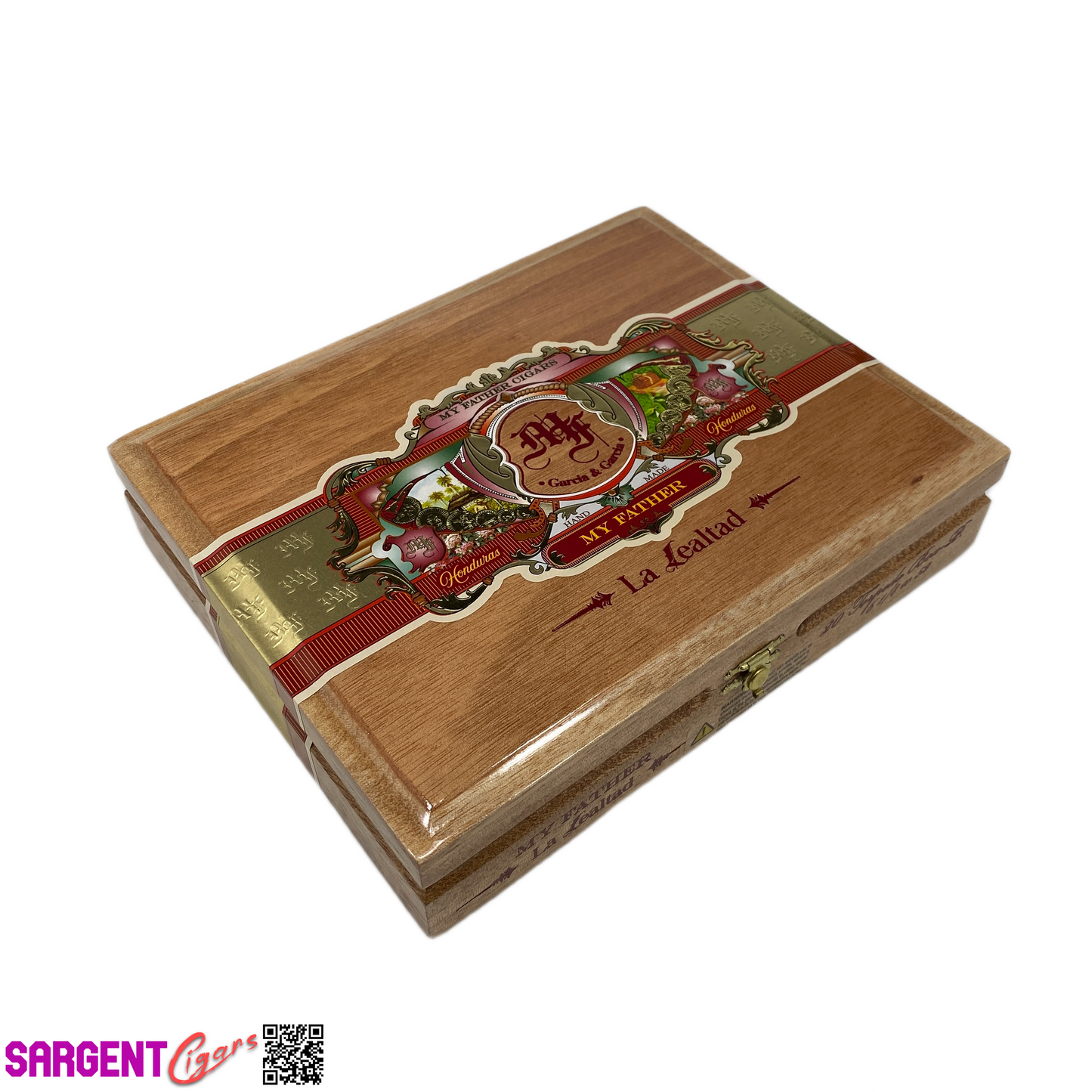 My Father Cigars La Lealtad Torpedo Empty Wooden Cigar Box 9.5x7.5x2