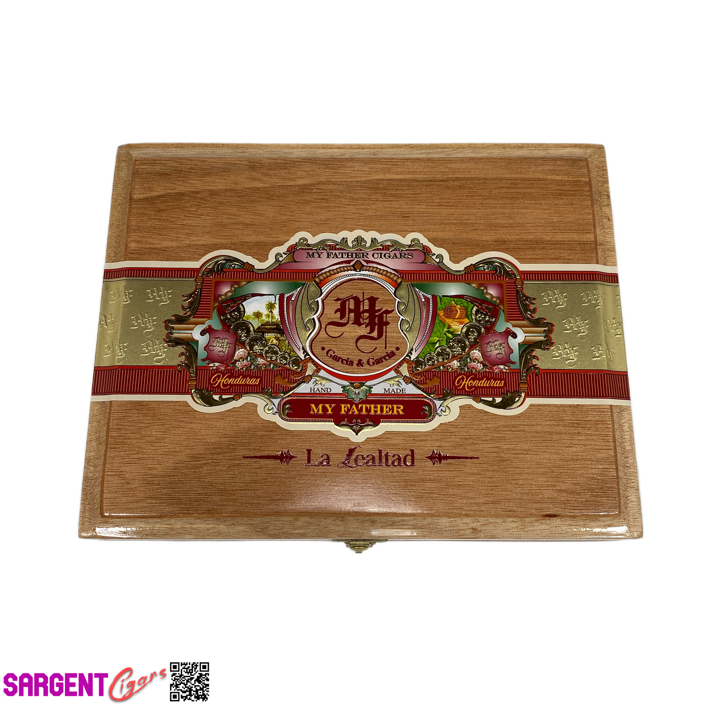 My Father Cigars La Lealtad Torpedo Empty Wooden Cigar Box 9.5x7.5x2