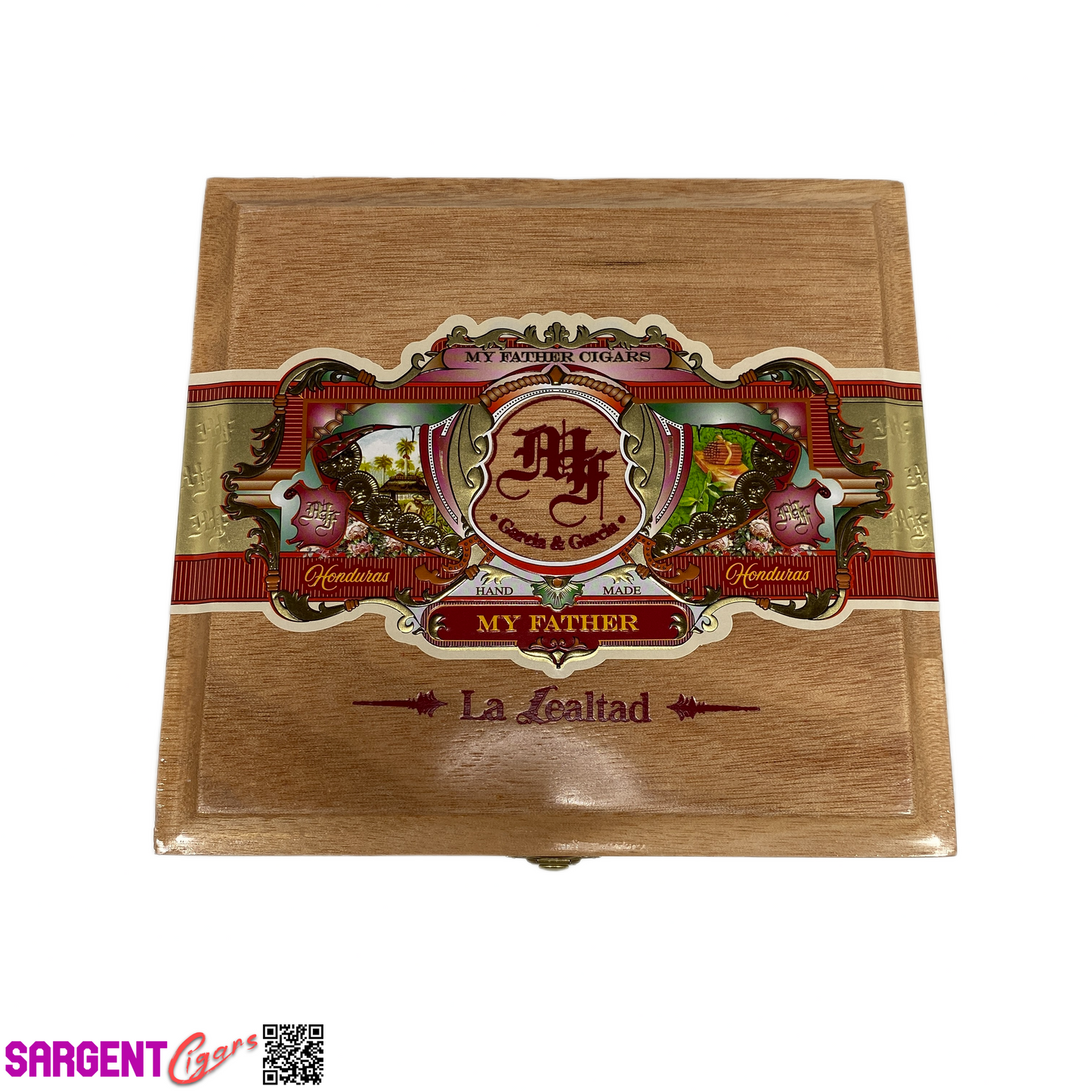 My Father Cigars Lealtad Toro Gordo Empty Wooden Cigar Box 8x7.5x3.5