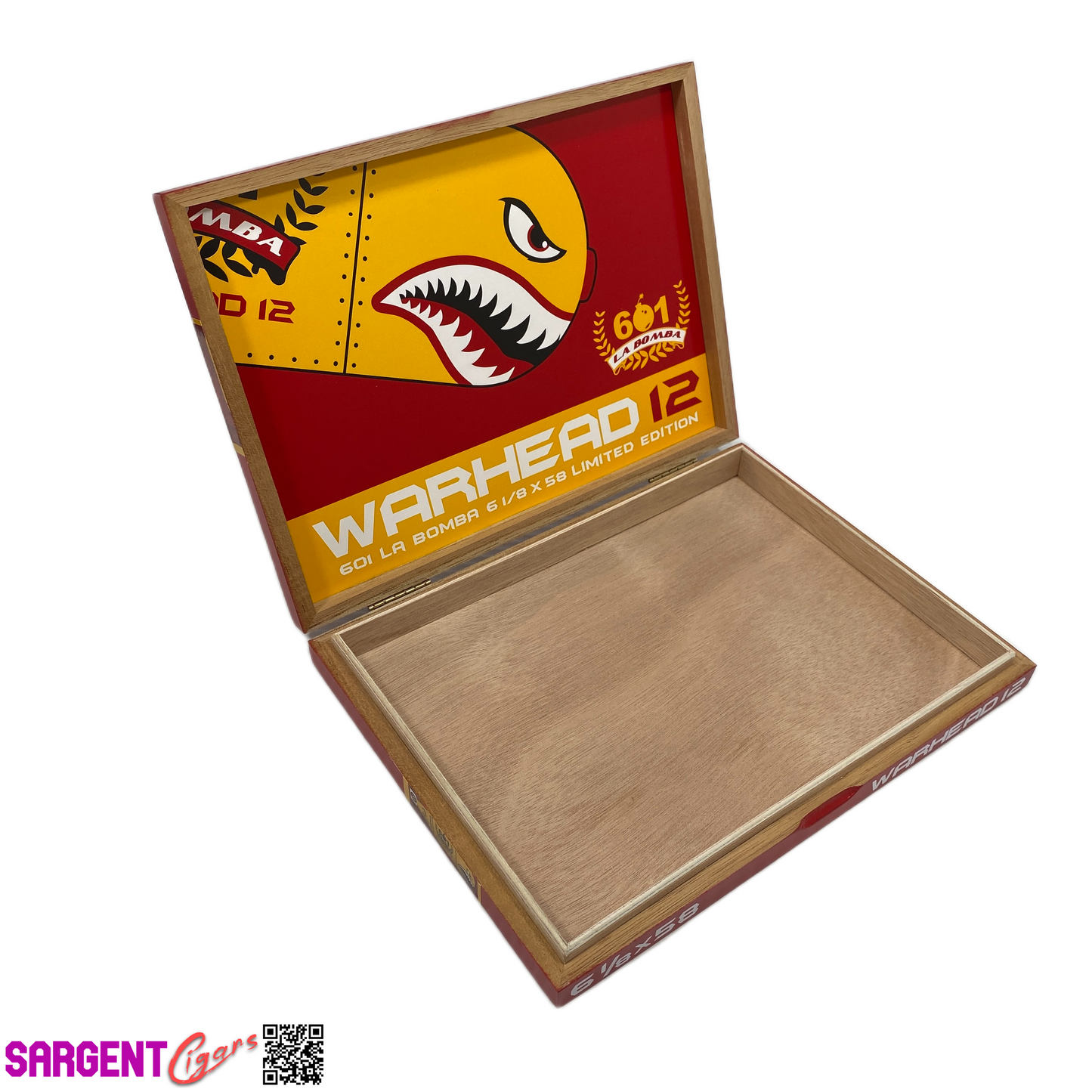 Espinosa Warhead La Bomba 12 Empty Wooden Cigar Box 9.5x7x1