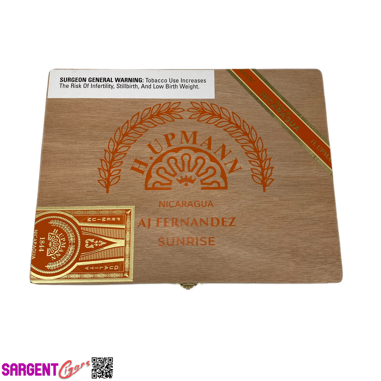 H Upmann Sunrise Toro Empty Wooden Cigar Box 9.25x7.25x2