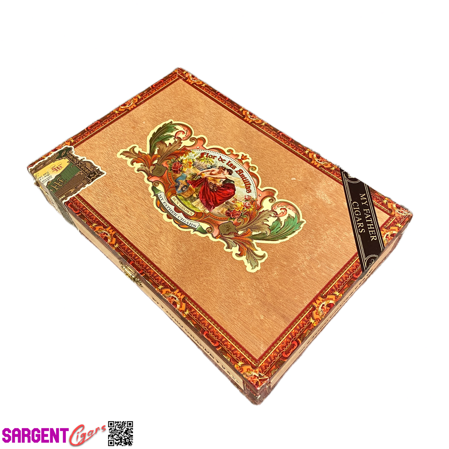 Flor De Las Antillas Toro Grande Empty Wooden Cigar Box 10.25x7x2