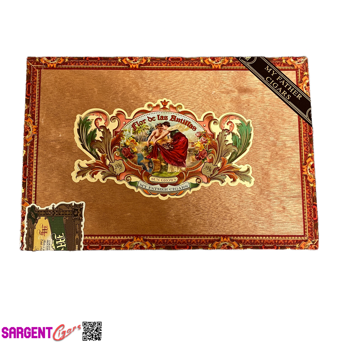Flor De Las Antillas Toro Grande Empty Wooden Cigar Box 10.25x7x2