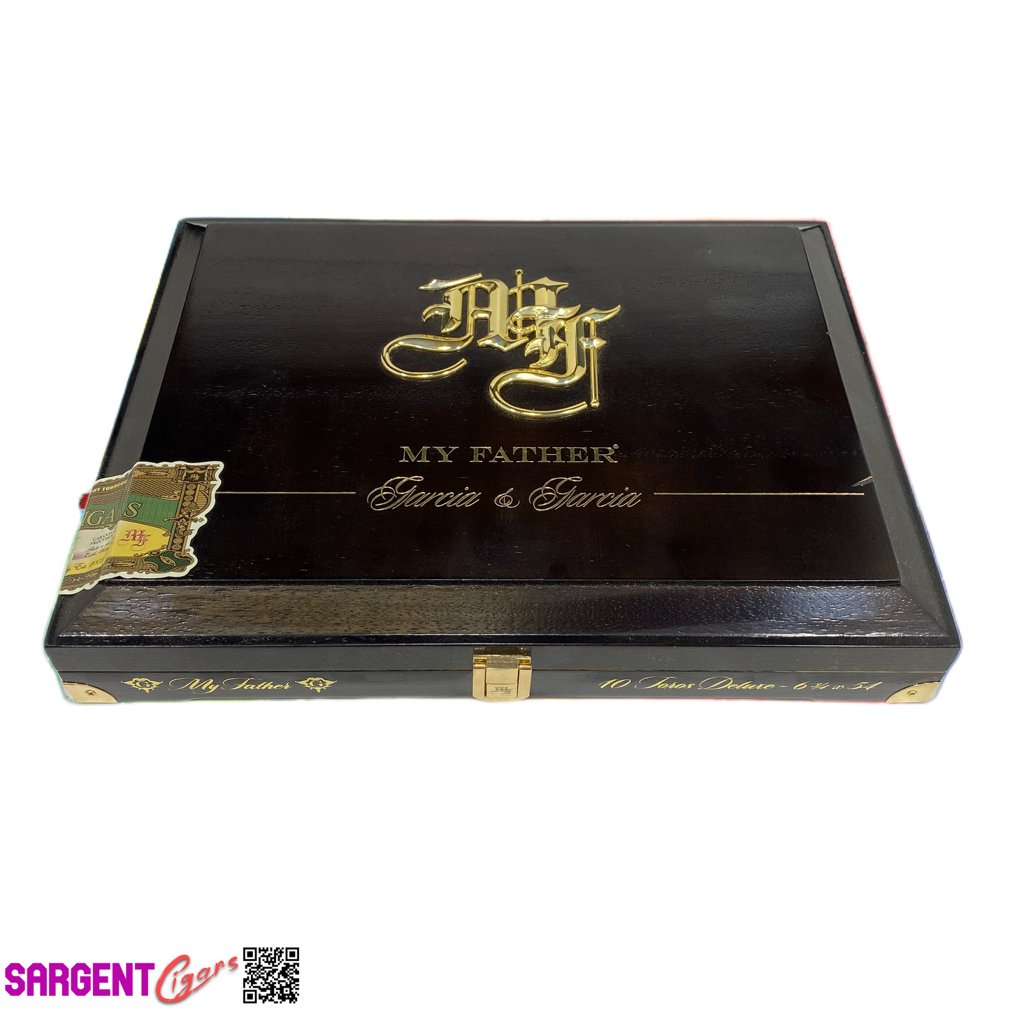 My Father Cigars Garcia & Garcia Empty Wooden Cigar Box 12.5x9.5x2