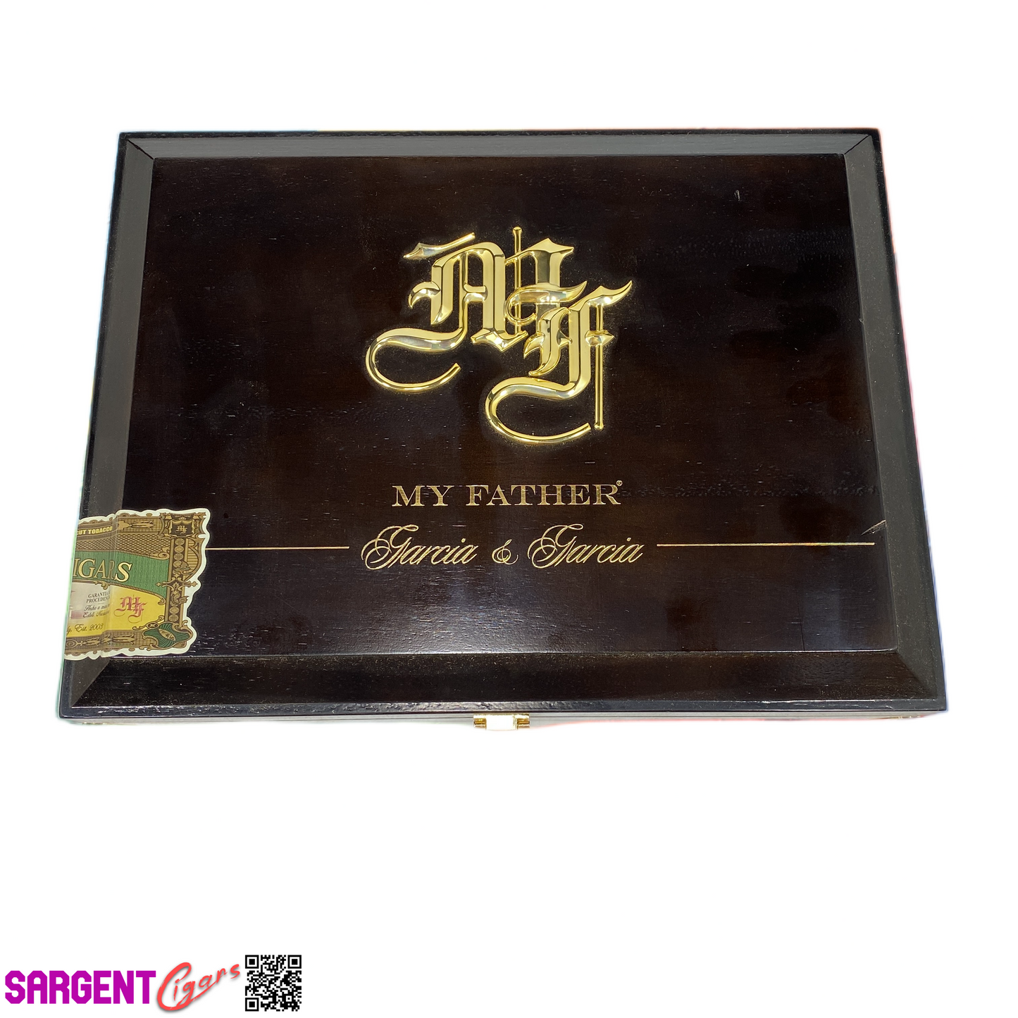 My Father Cigars Garcia & Garcia Empty Wooden Cigar Box 12.5x9.5x2