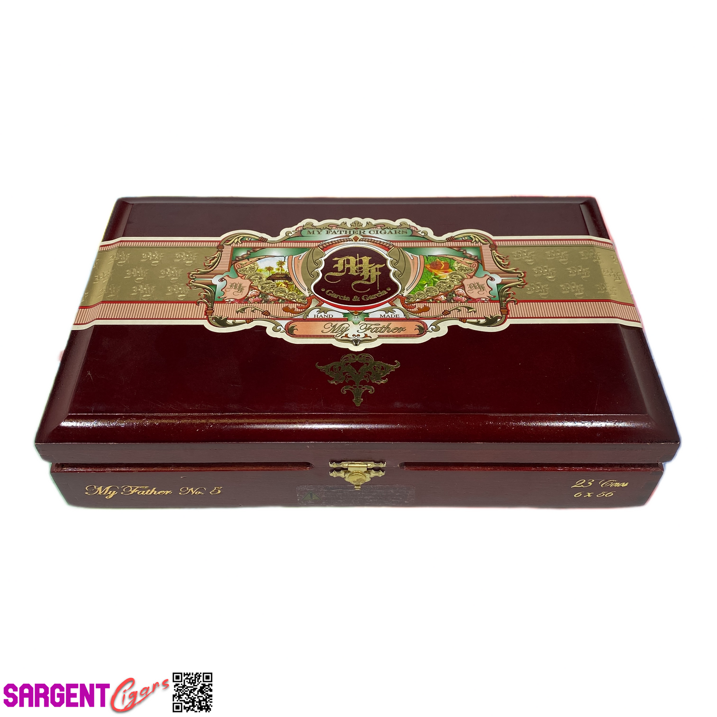 My Father Cigars No5 Empty Wooden Cigar Box 11.25x7x2.5