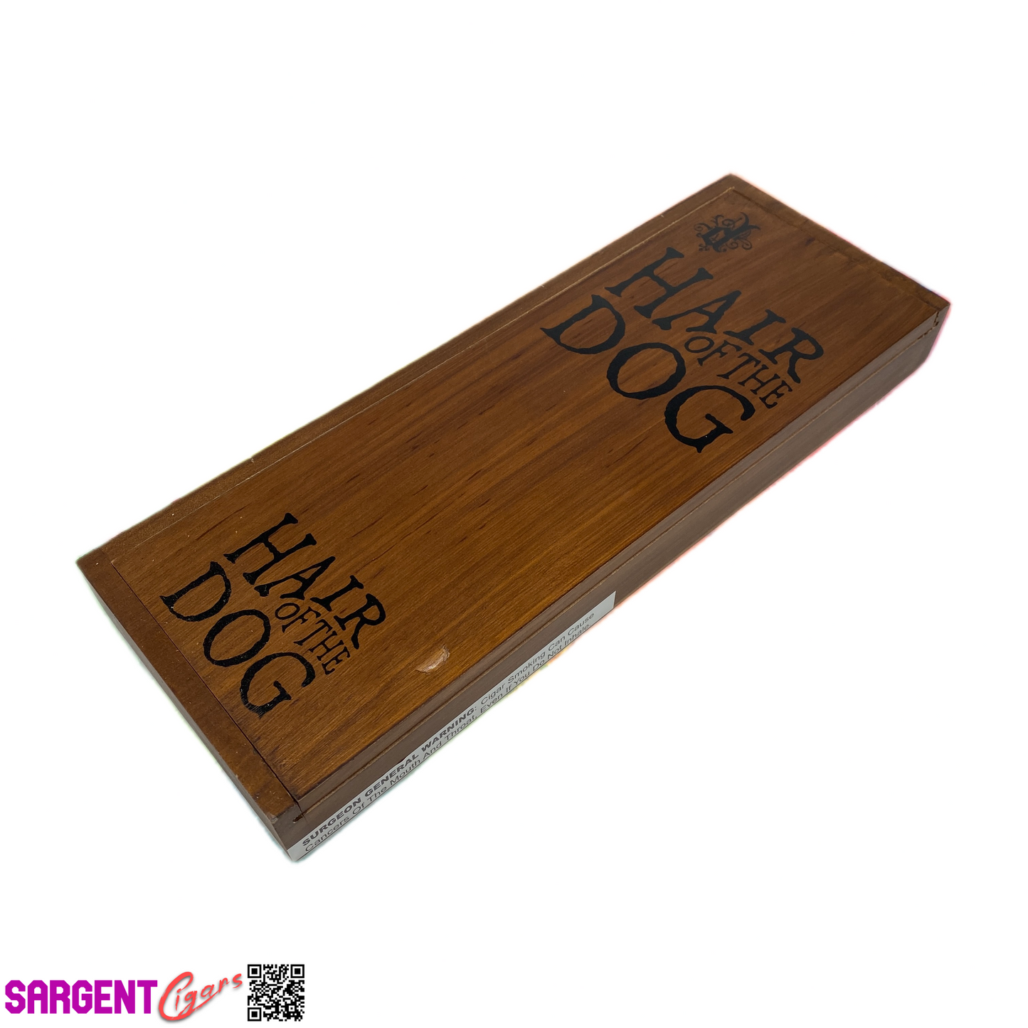 Diesel Hair of the Dog Empty Wooden Cigar Box 5x13.5x1.5