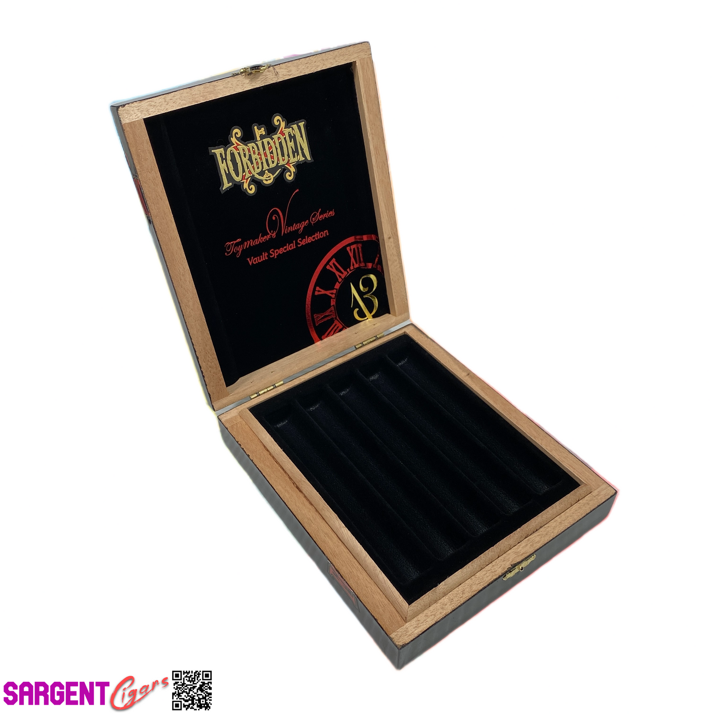 Arturo Fuente Opus X Forbidden Double Robusto Empty Wooden Cigar Box 6.5x7.5x1.75
