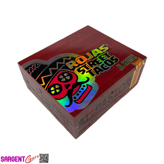 Rojas Street Tacos Al Pastor Toro Empty Wooden Cigar Box 8x7x3.5 (1)