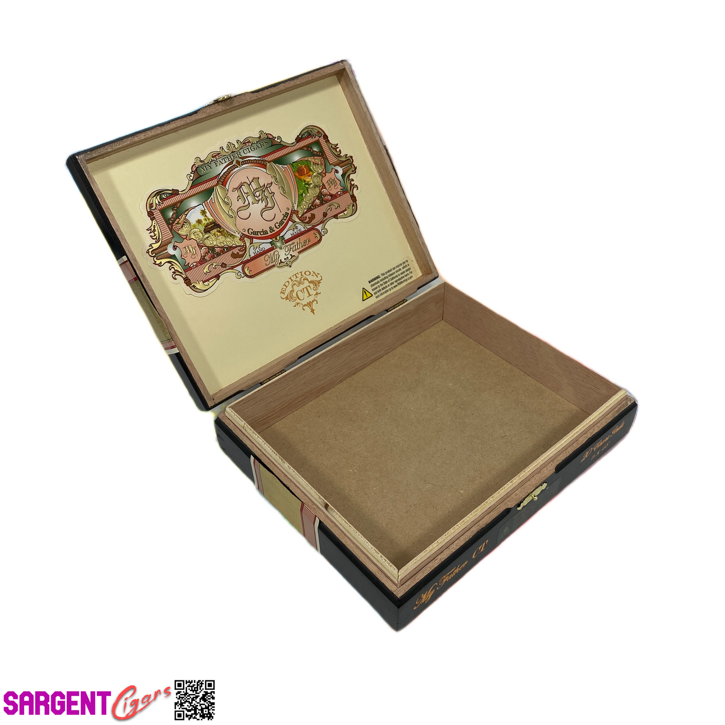My Father Cigars Connecticut Corona Gorda Empty Wooden Cigar Box 8.5x7x2.25 (1)