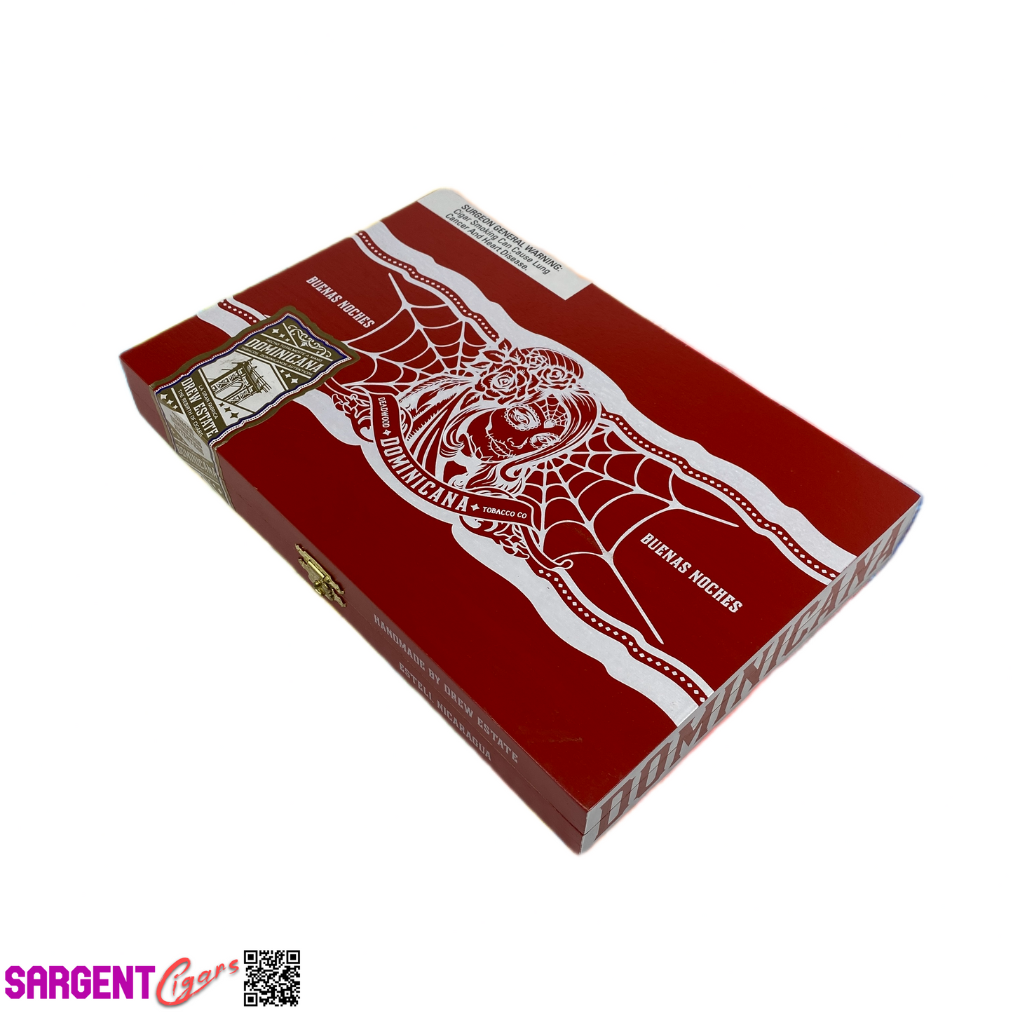 Deadwood Buenas Noches Robusto Empty Wooden Cigar Box 9.5x6.25x1.25