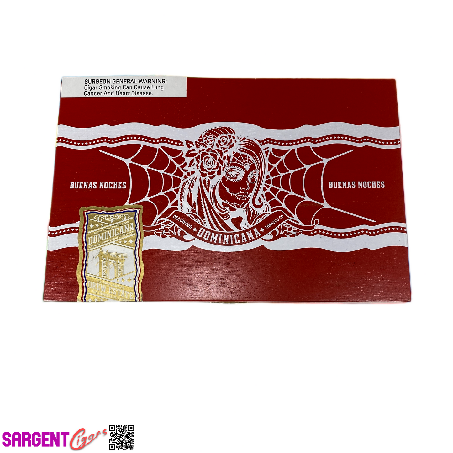 Deadwood Buenas Noches Robusto Empty Wooden Cigar Box 9.5x6.25x1.25