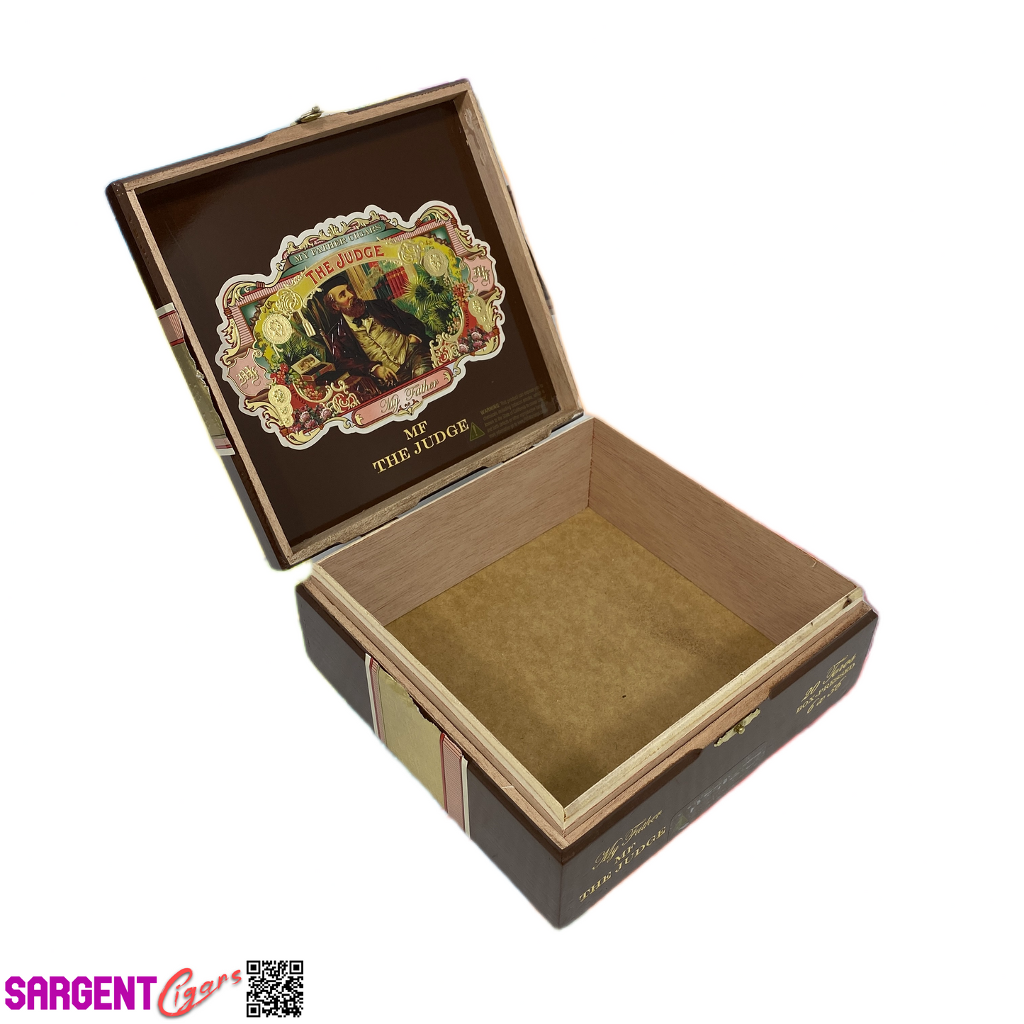 My Father Cigars The Judge Toro Empty Wooden Cigar Box 7.25x7x3 (1)