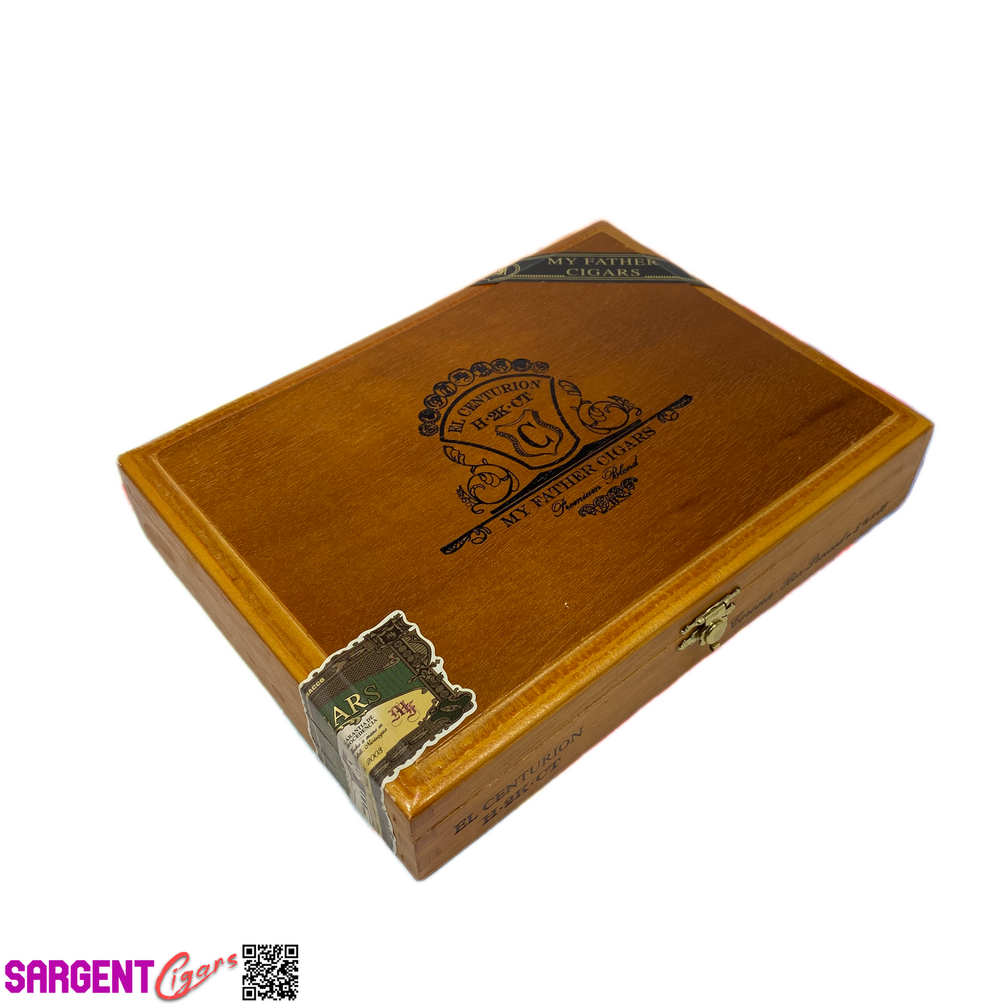 My Father Cigars El Centurion Corona Empty Wooden Cigar Box 8.75x6.5x1.75