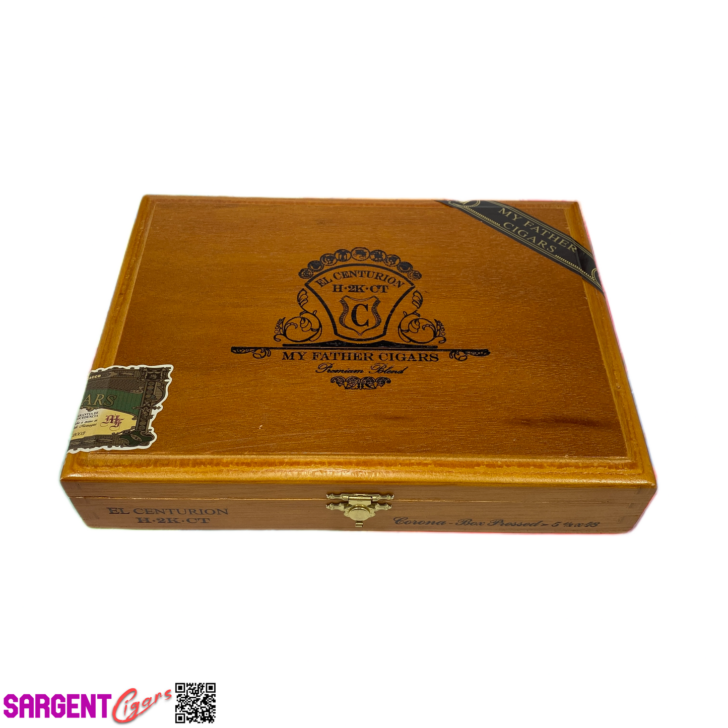 My Father Cigars El Centurion Corona Empty Wooden Cigar Box 8.75x6.5x1.75