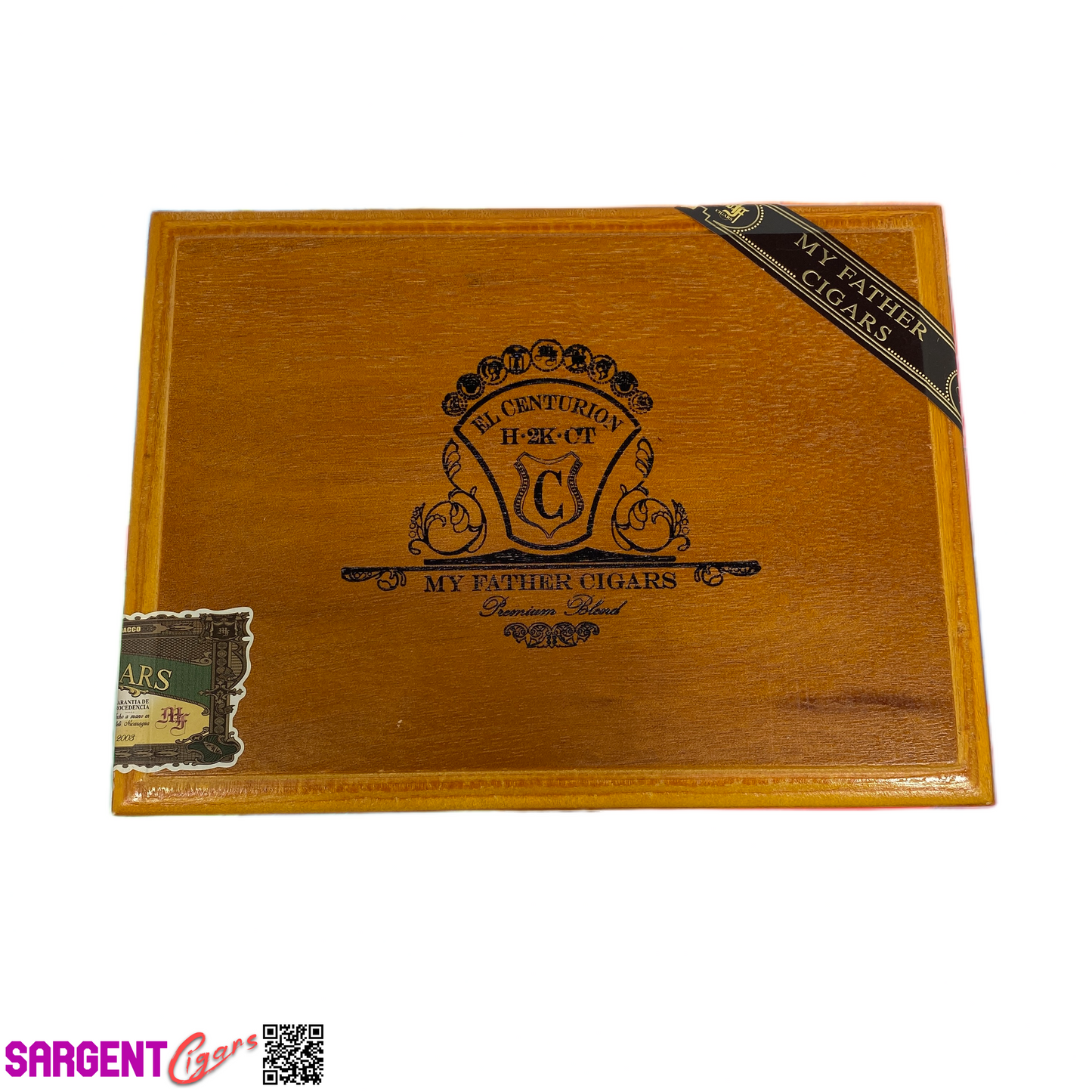 My Father Cigars El Centurion Corona Empty Wooden Cigar Box 8.75x6.5x1.75