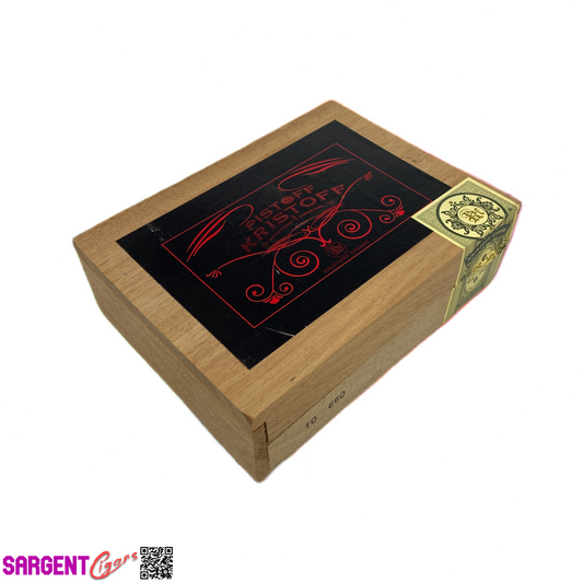 Kristoff Pistoff 660 Empty Wooden Cigar Box 7.75x6x2.5